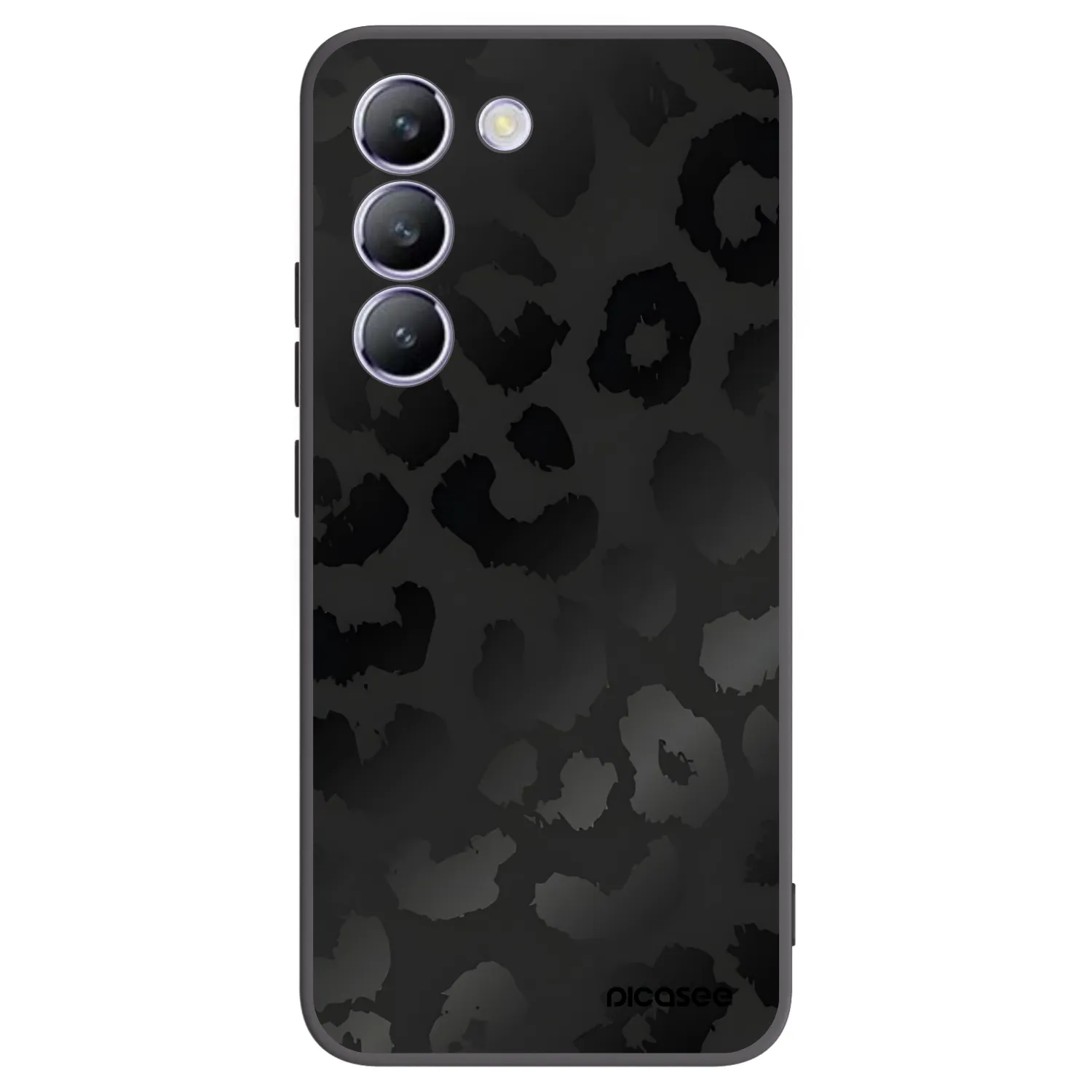 Picasee husă neagră din silicon pentru Vivo V40 SE 5G - Midnight Leopard