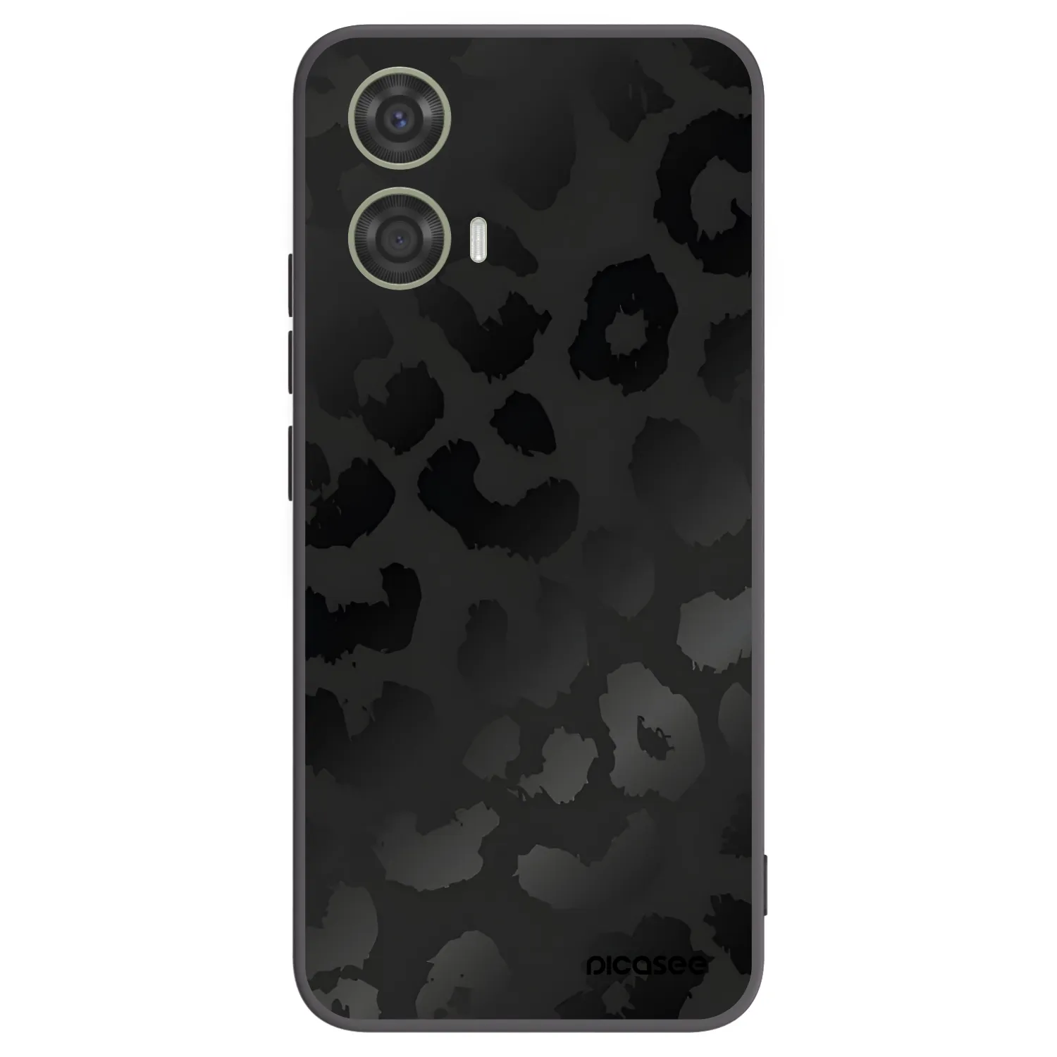 Picasee husă neagră din silicon pentru Motorola Moto G24 - Midnight Leopard