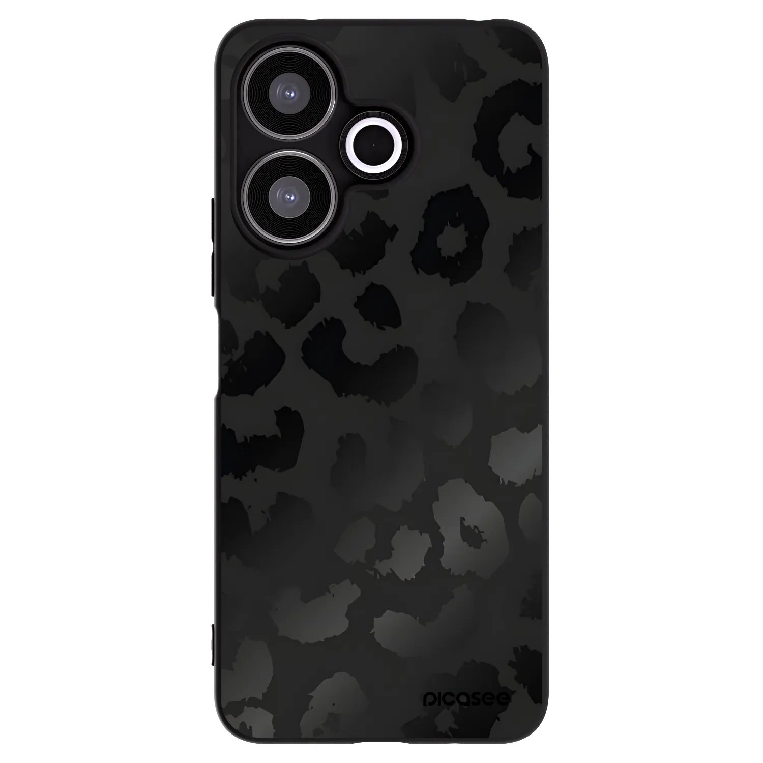 Picasee husă neagră din silicon pentru Xiaomi Redmi 13 4G - Midnight Leopard
