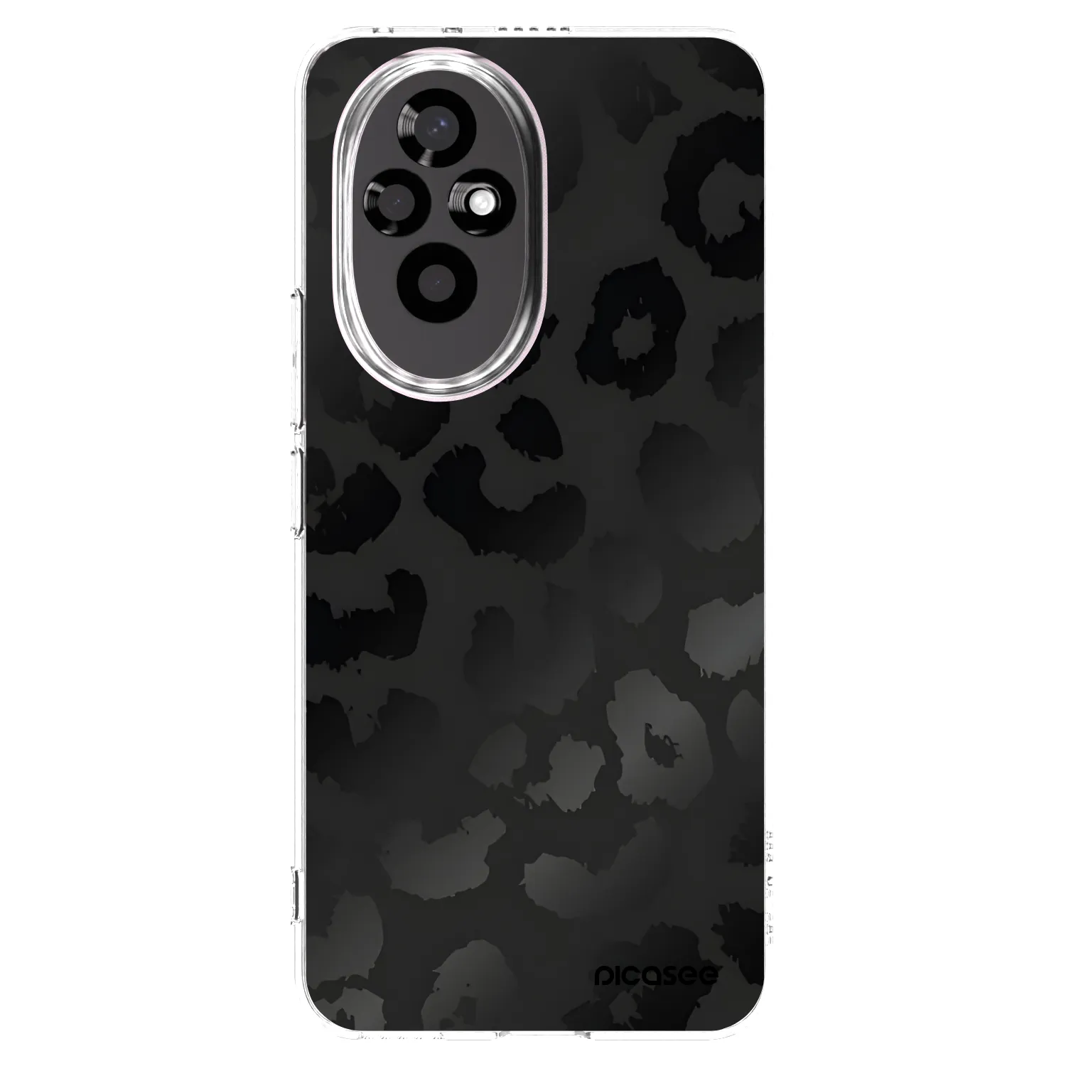 Picasee husă transparentă din silicon pentru Honor 200 5G - Midnight Leopard