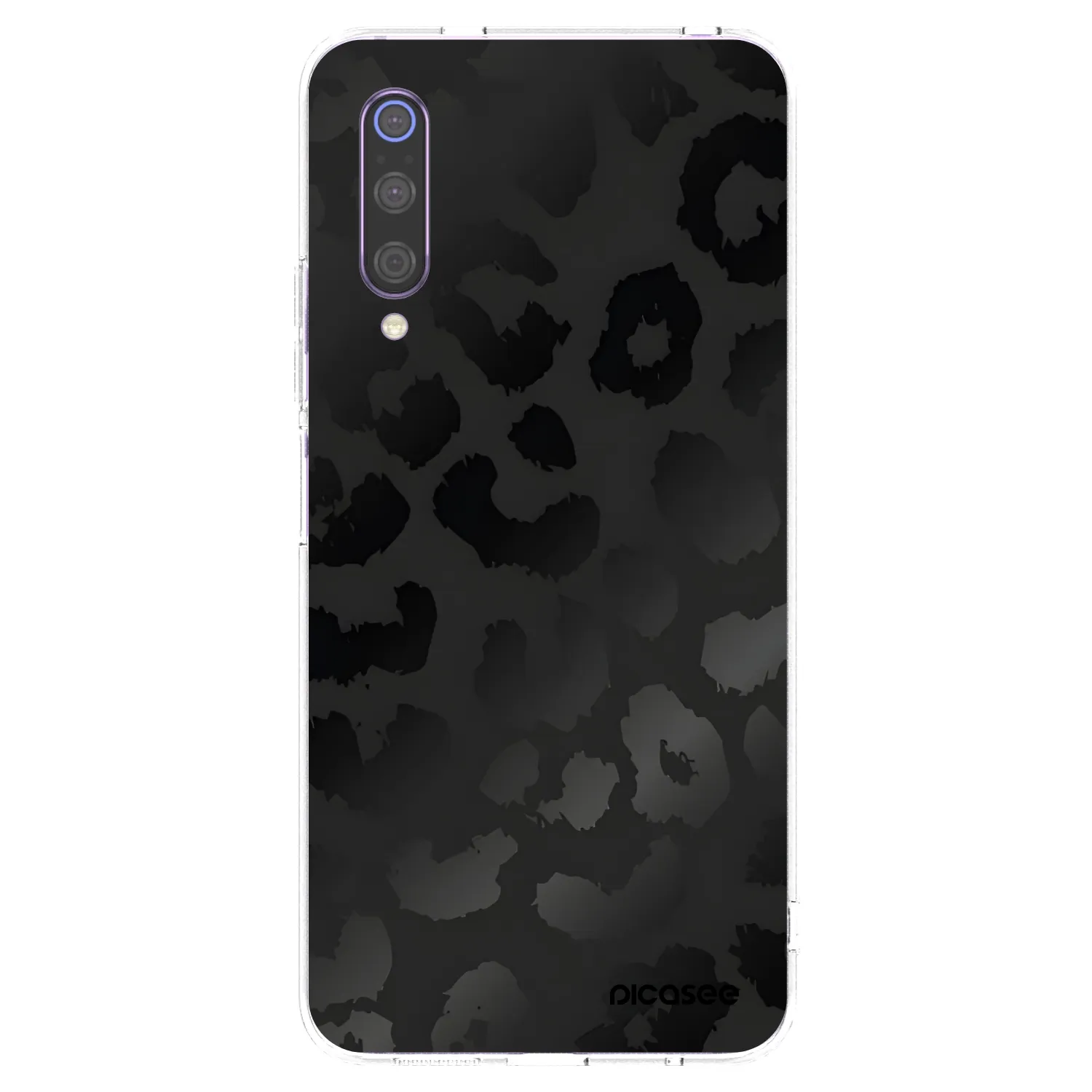 Picasee husă transparentă din silicon pentru Xiaomi Mi 9 - Midnight Leopard