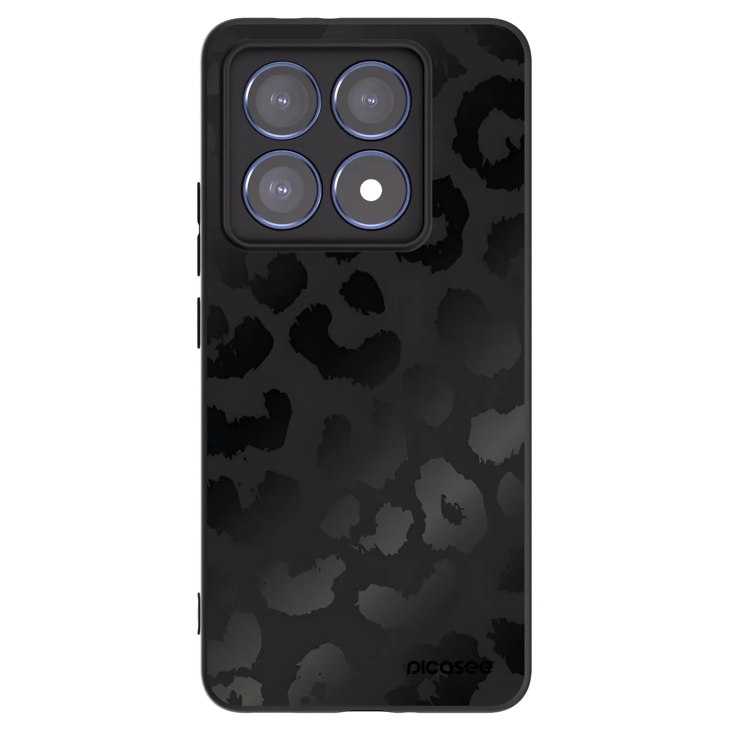 Picasee husă neagră din silicon pentru Xiaomi 14T Pro - Midnight Leopard