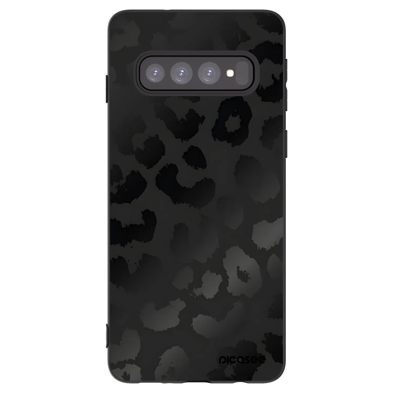 Picasee husă neagră din silicon pentru Samsung Galaxy S10 G973 - Midnight Leopard