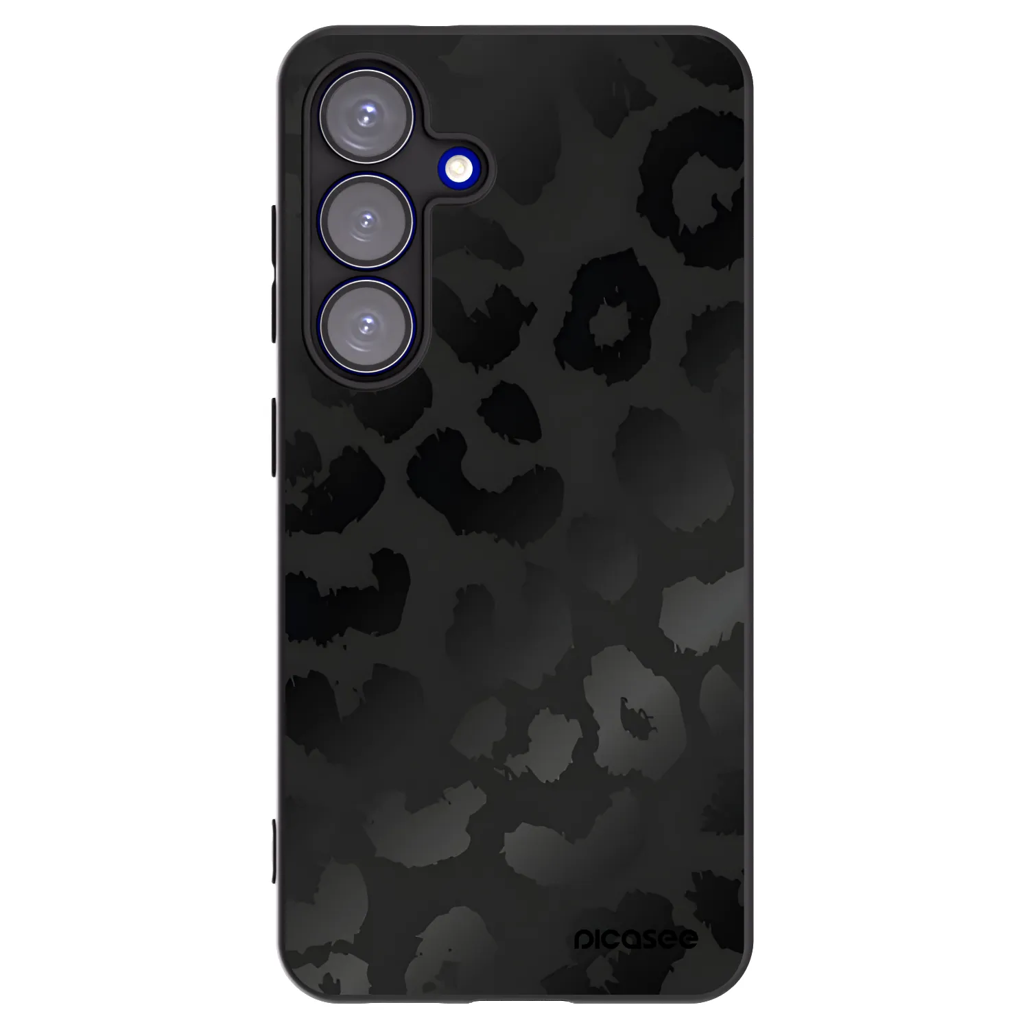 Picasee husă neagră din silicon pentru Samsung Galaxy S25 5G - Midnight Leopard