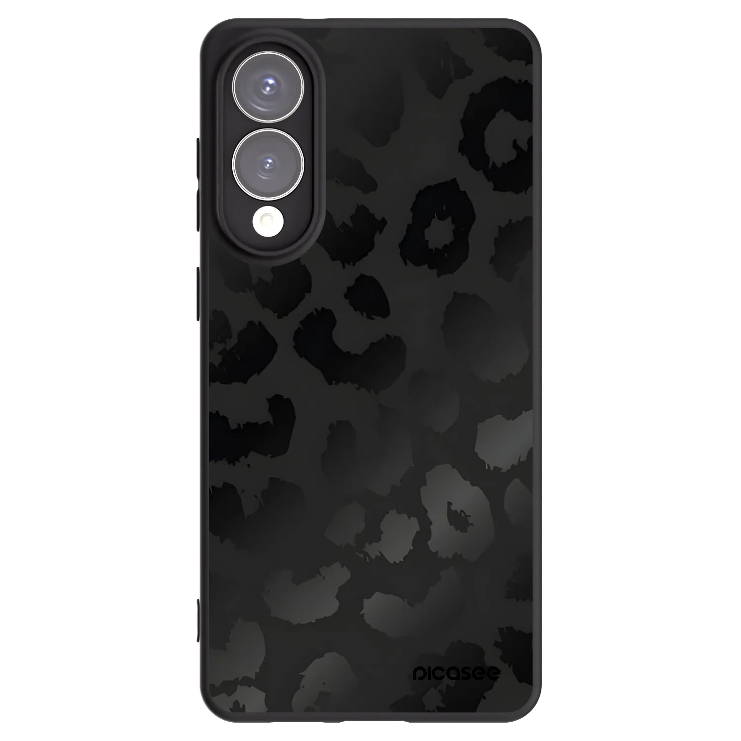 Picasee husă neagră din silicon pentru Samsung Galaxy S25 Edge 5G - Midnight Leopard