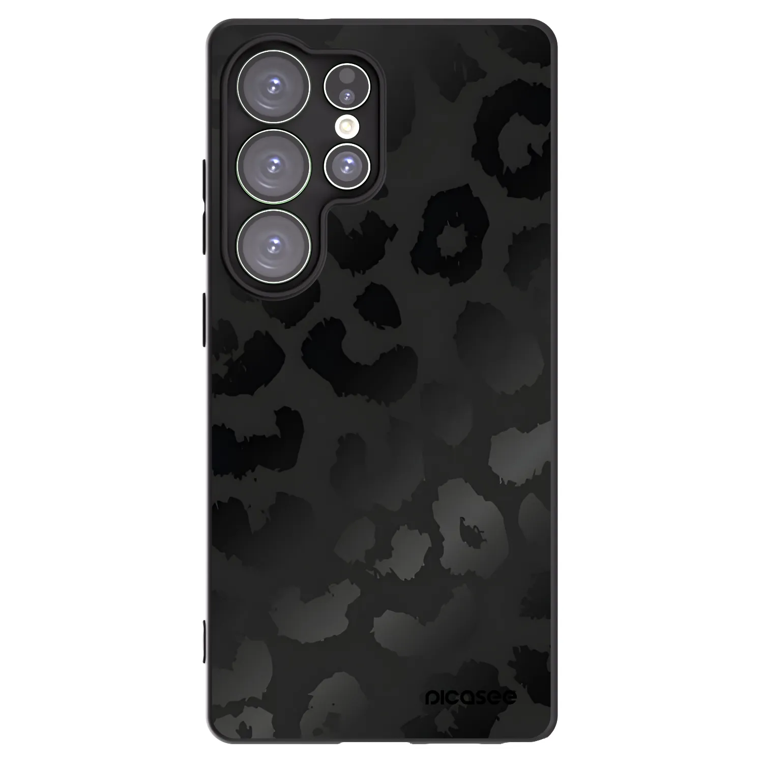 Picasee husă neagră din silicon pentru Samsung Galaxy S25 Ultra 5G - Midnight Leopard