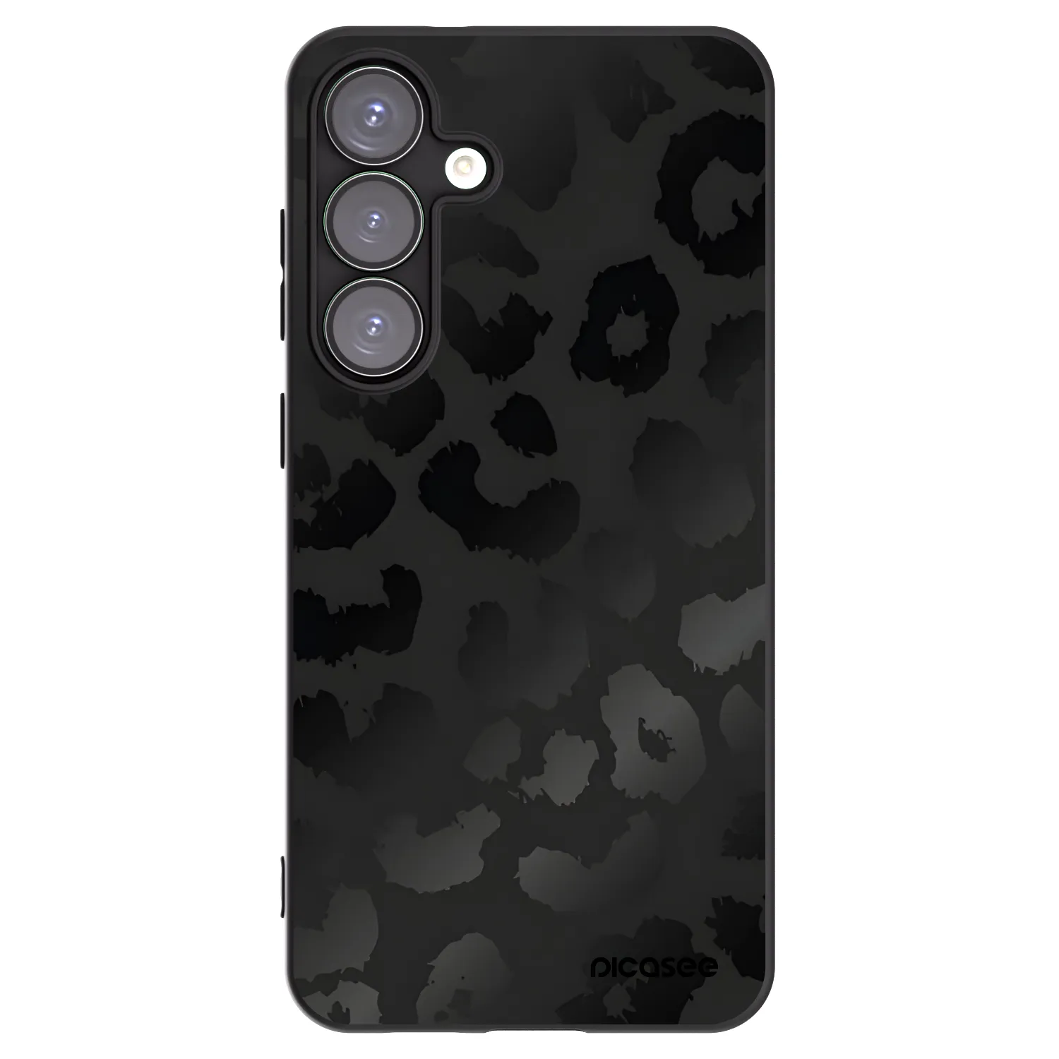 Picasee husă neagră din silicon pentru Samsung Galaxy S25+ 5G - Midnight Leopard