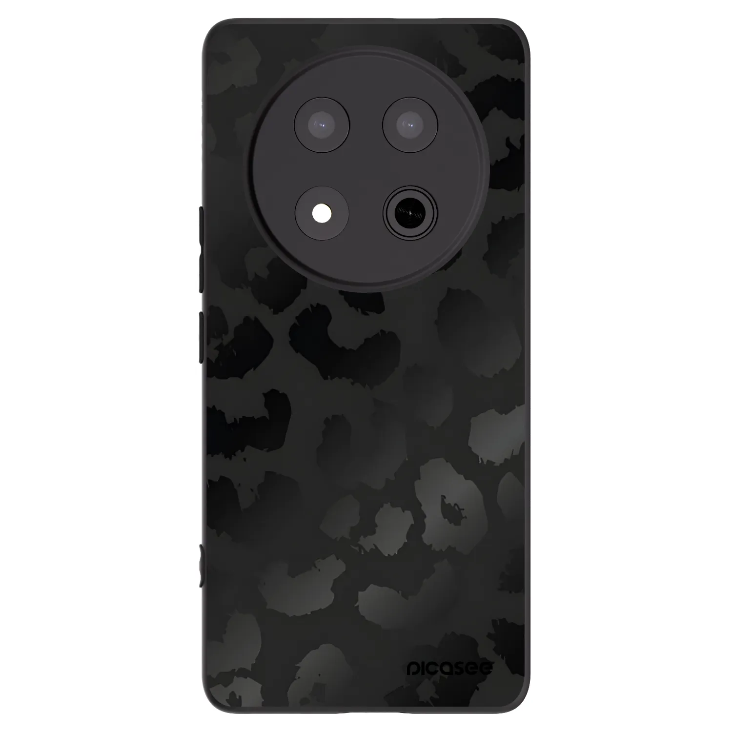 Picasee husă neagră din silicon pentru Honor Magic7 Lite 5G - Midnight Leopard