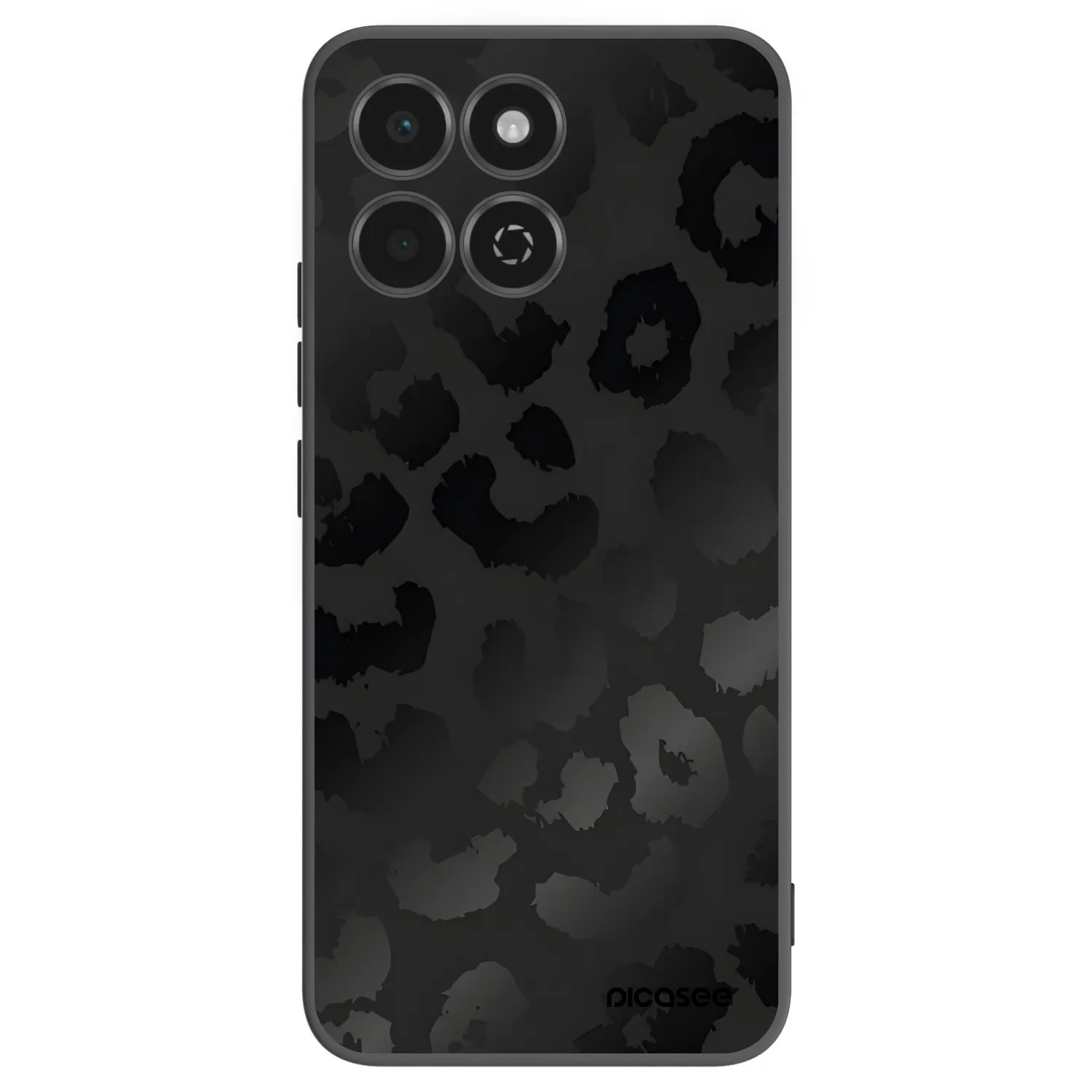 Picasee husă neagră din silicon pentru Honor 200 Smart 5G - Midnight Leopard