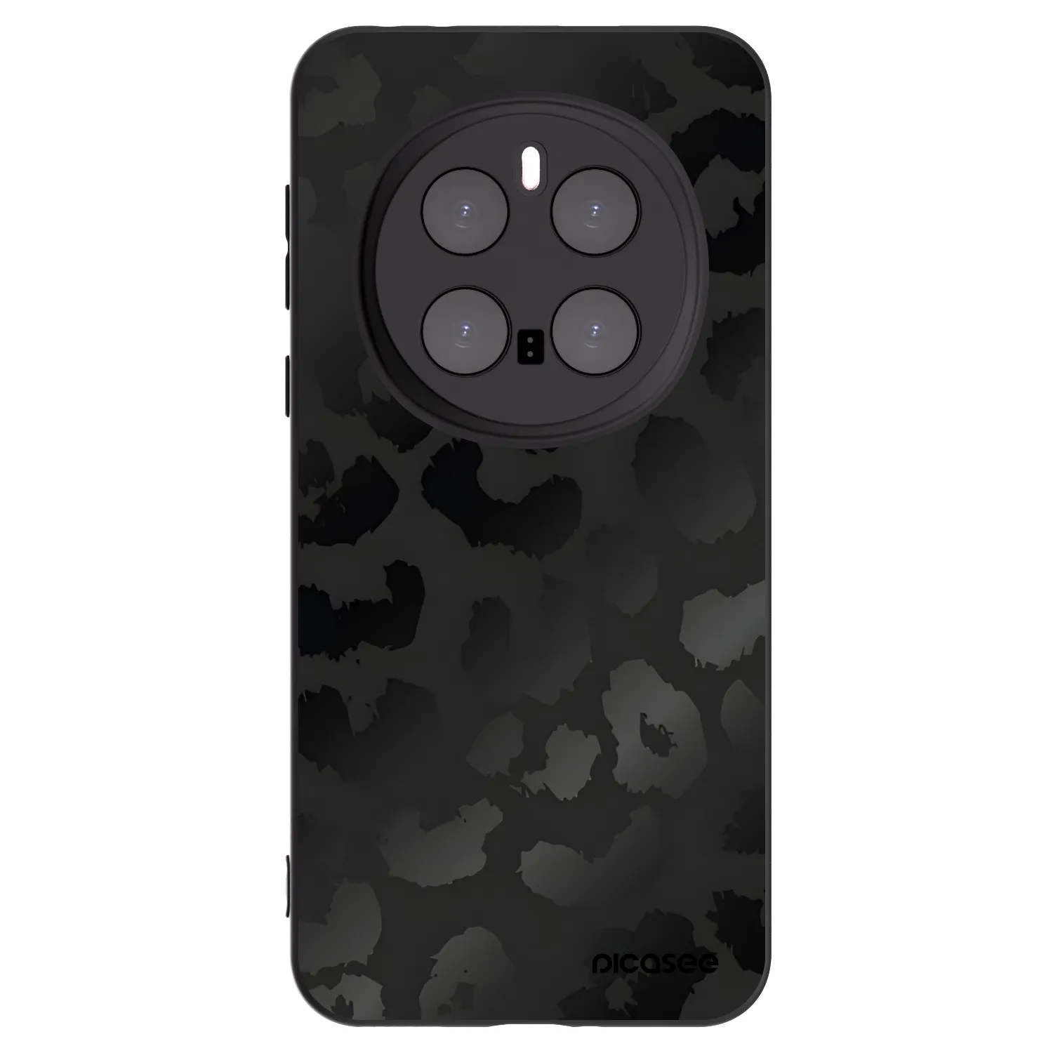 Picasee husă neagră din silicon pentru Honor Magic7 Pro 5G - Midnight Leopard