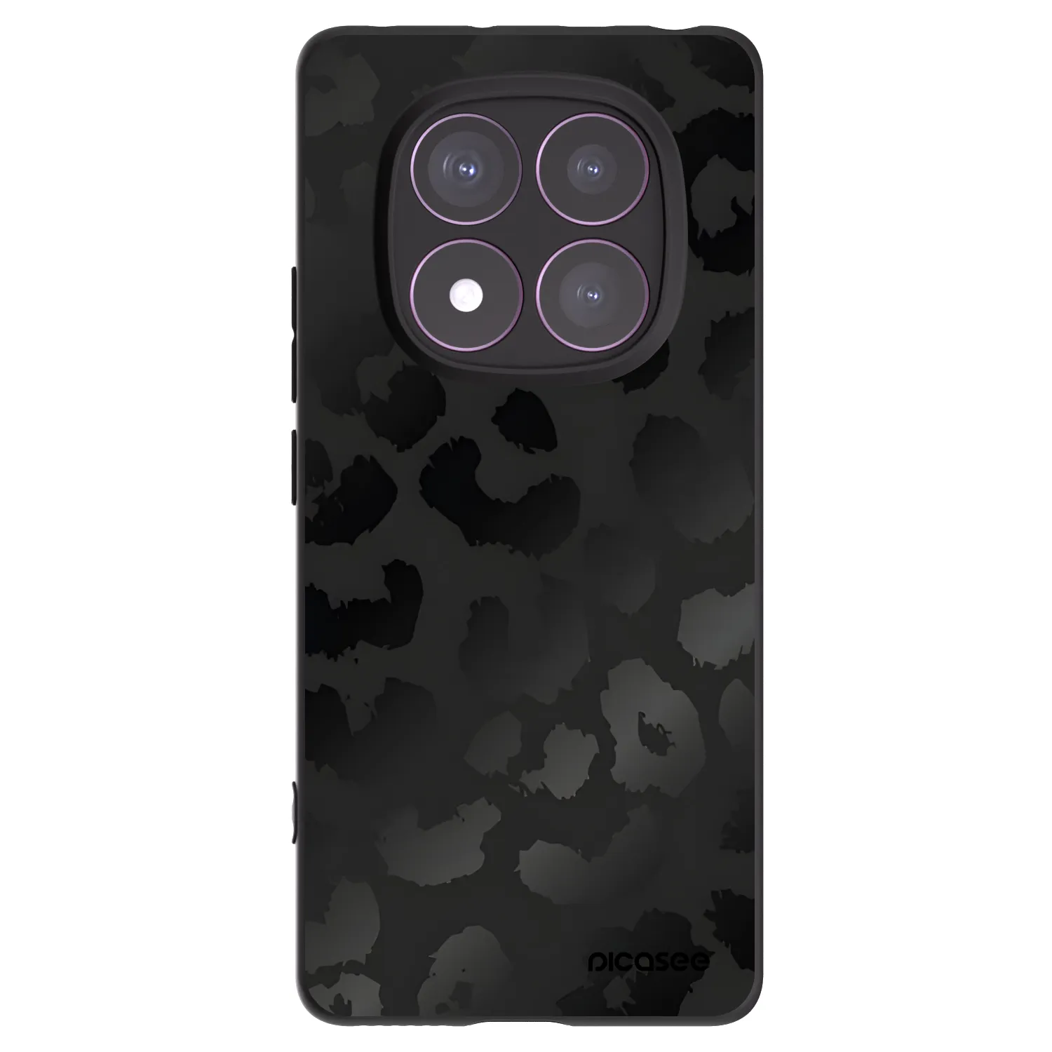 Picasee husă neagră din silicon pentru Xiaomi Redmi Note 14 Pro 4G - Midnight Leopard
