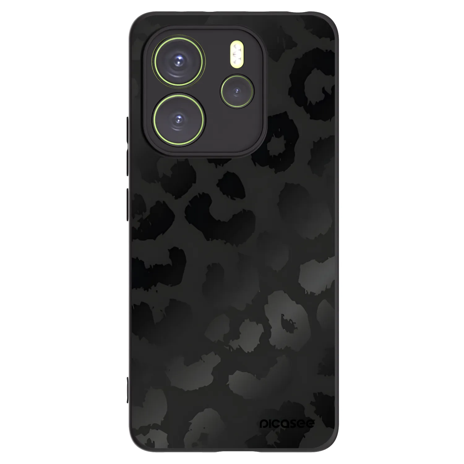 Picasee husă neagră din silicon pentru Xiaomi Redmi Note 14 4G - Midnight Leopard