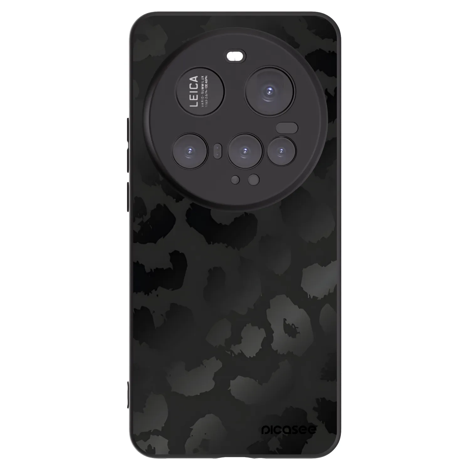 Picasee husă neagră din silicon pentru Xiaomi 15 Ultra - Midnight Leopard