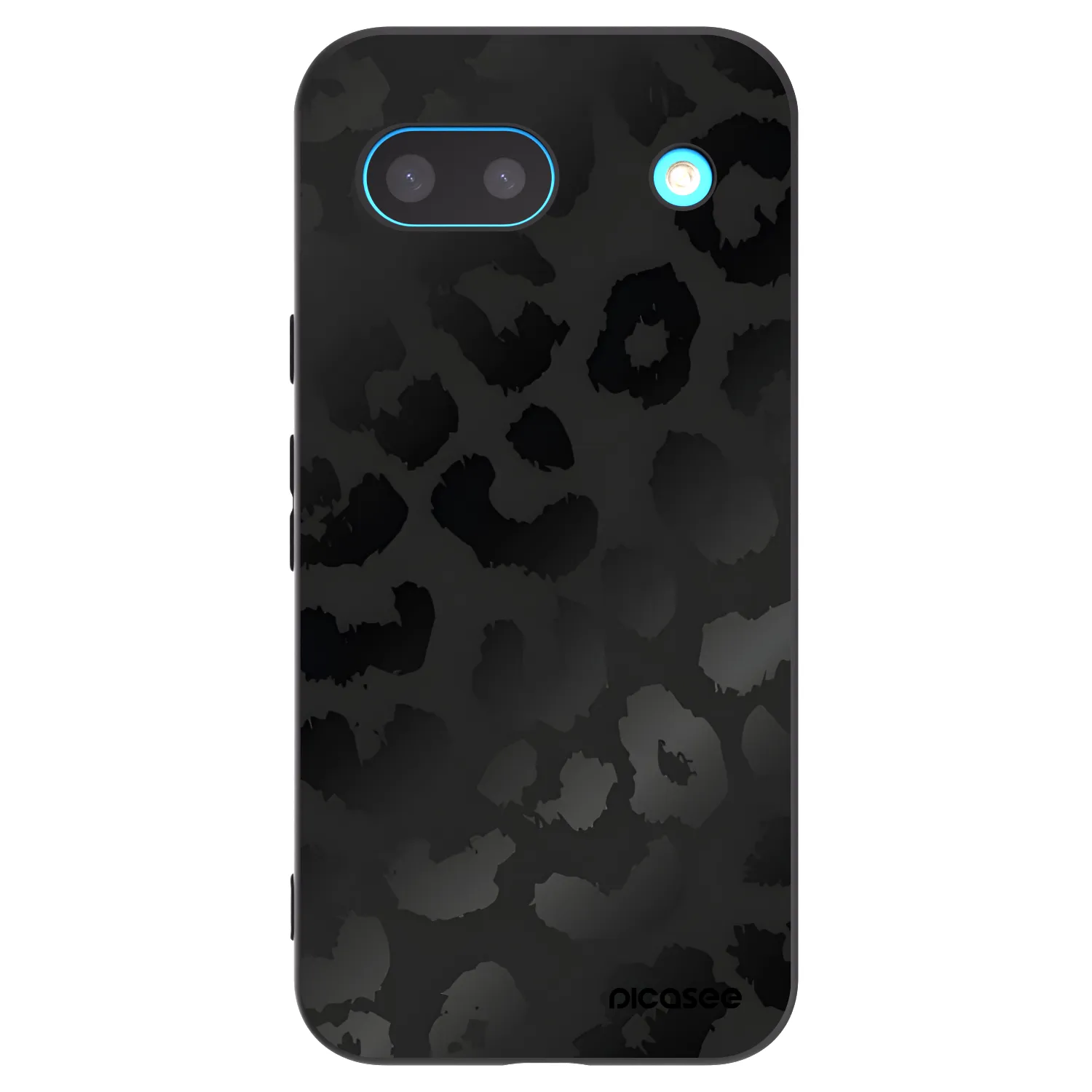 Picasee husă neagră din silicon pentru Google Pixel 8 - Midnight Leopard