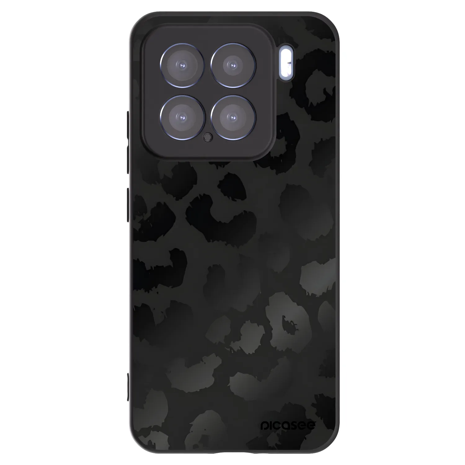 Picasee husă neagră din silicon pentru Xiaomi 15 - Midnight Leopard