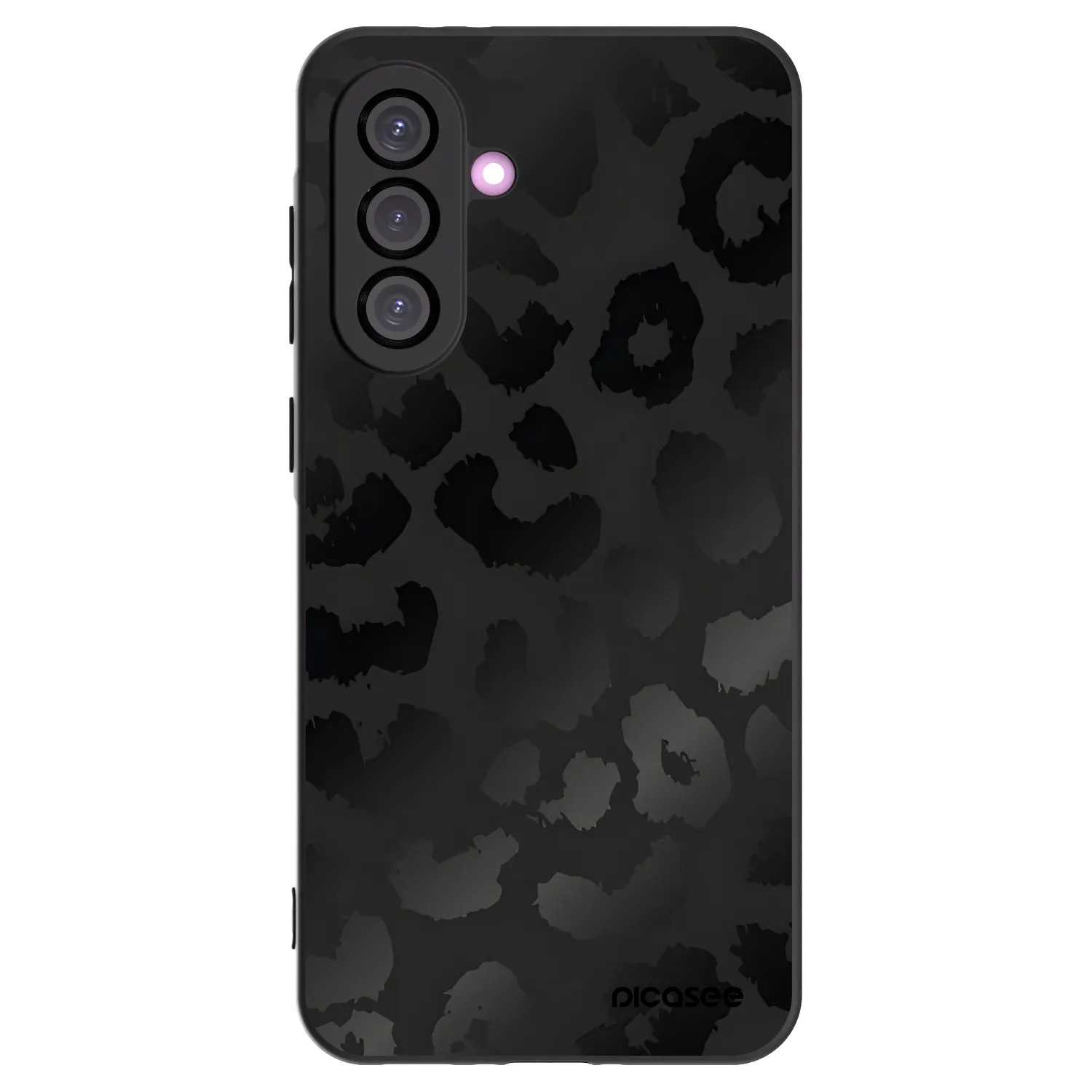 Picasee husă neagră din silicon pentru Samsung Galaxy A56 5G A566B - Midnight Leopard