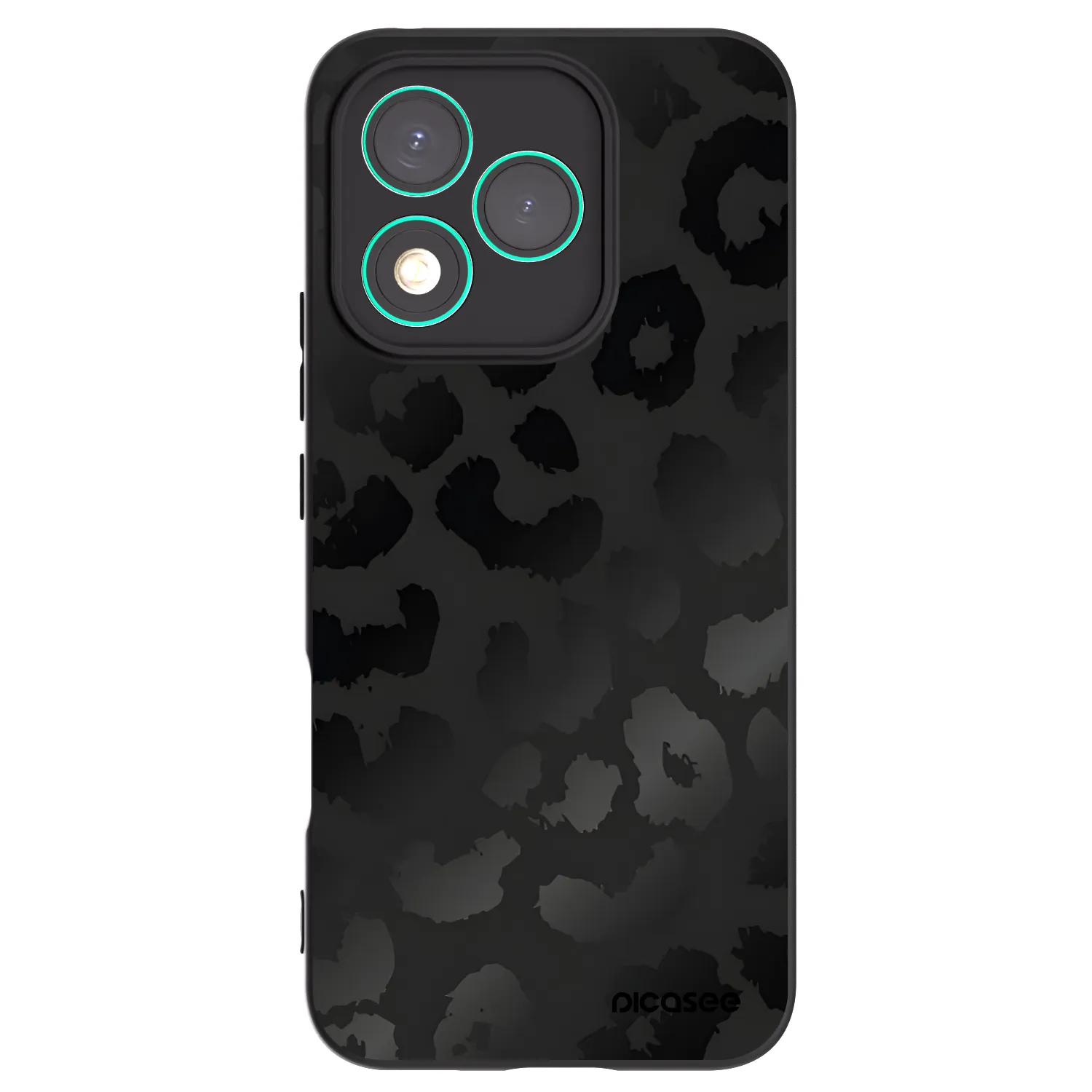 Picasee husă neagră din silicon pentru Honor 400 Lite 5G - Midnight Leopard