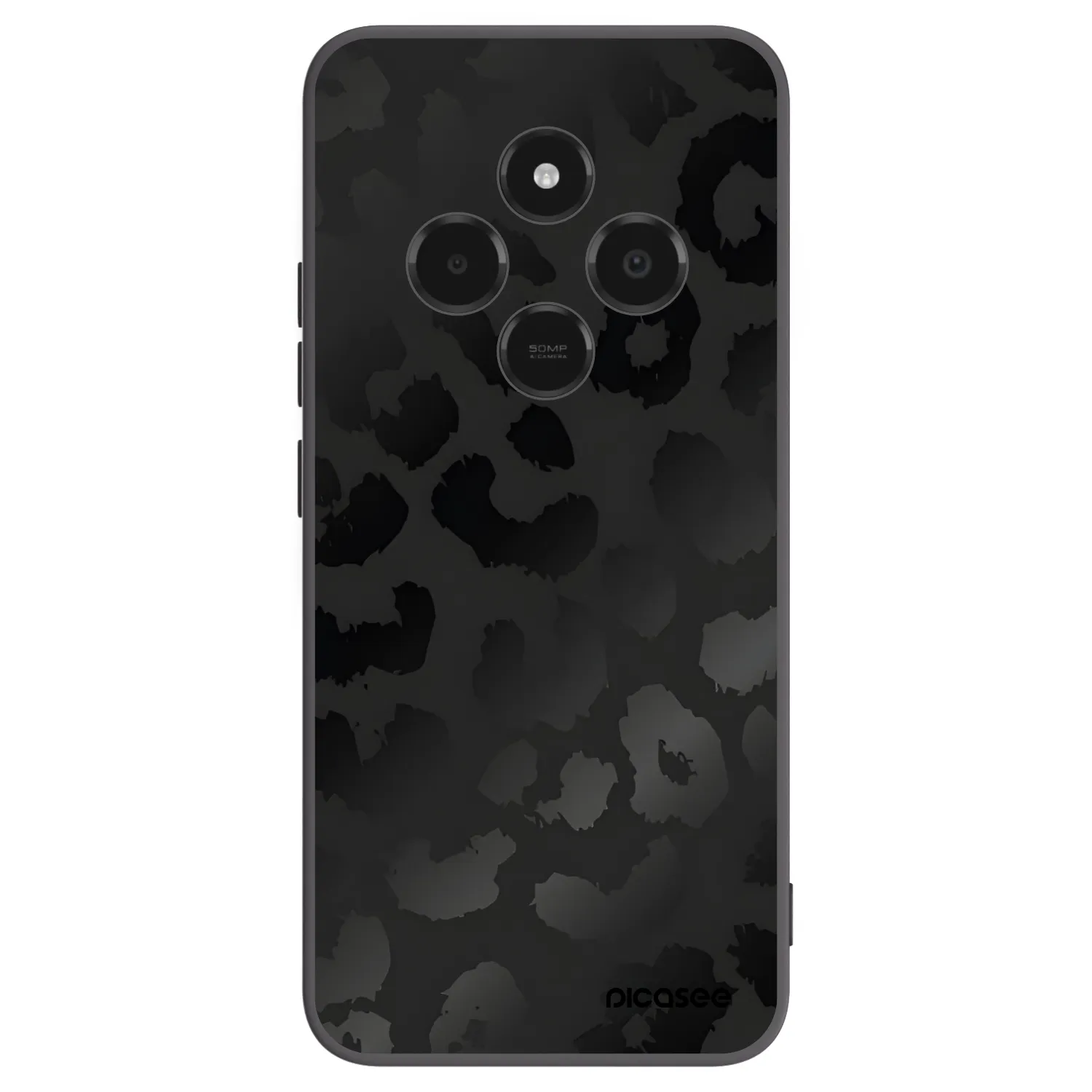 Picasee husă neagră din silicon pentru Xiaomi Poco C75 - Midnight Leopard