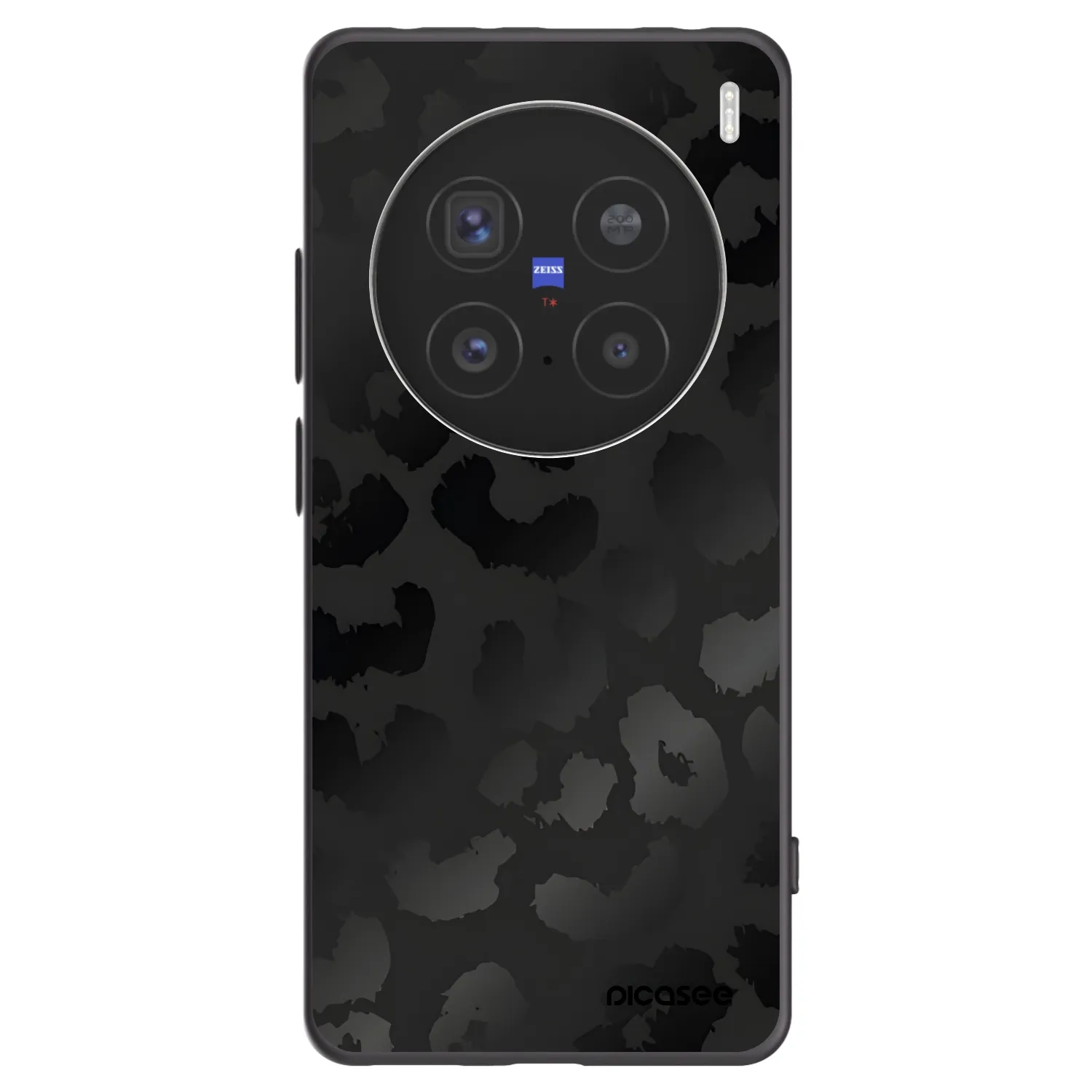 Picasee husă neagră din silicon pentru Vivo X200 Pro - Midnight Leopard