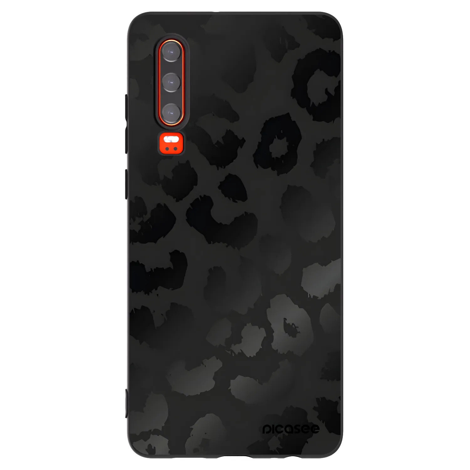 Picasee husă neagră din silicon pentru Huawei P30 - Midnight Leopard