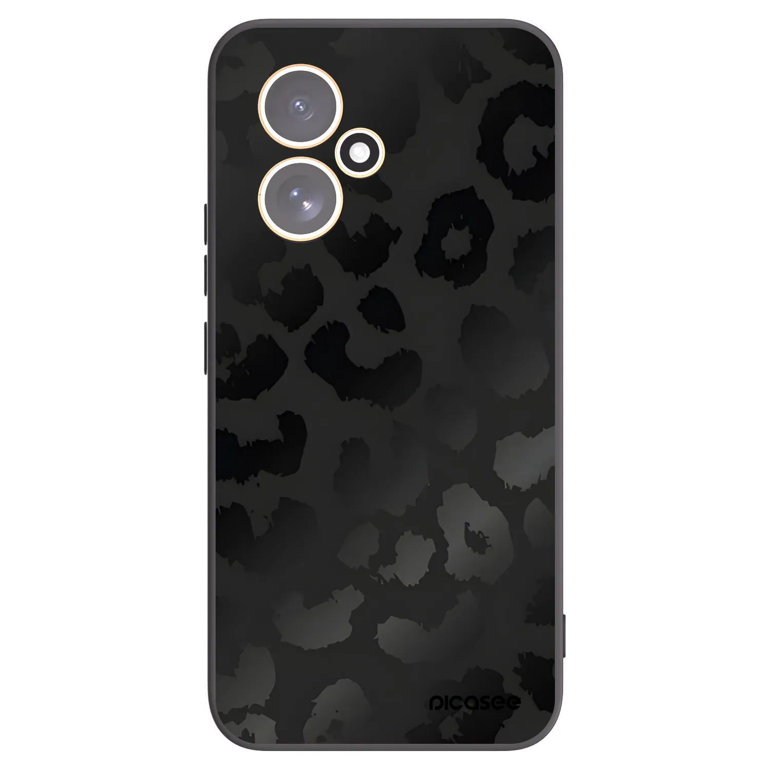 Picasee husă neagră din silicon pentru Honor 400 5G - Midnight Leopard