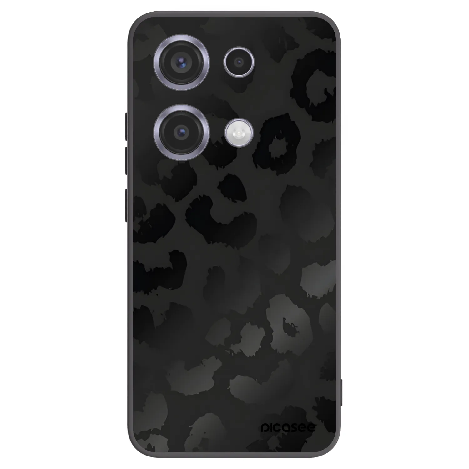 Picasee husă neagră din silicon pentru Xiaomi Redmi Note 14S - Midnight Leopard
