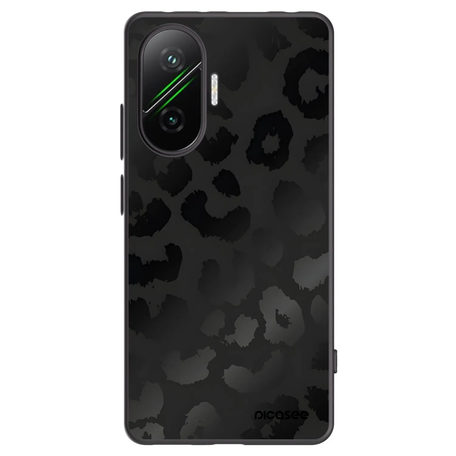 Picasee husă neagră din silicon pentru Xiaomi Poco F7 5G - Midnight Leopard