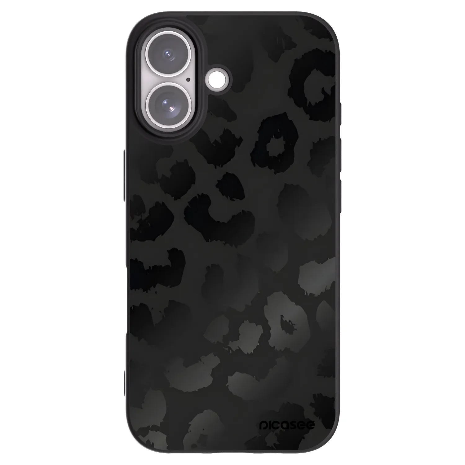 Picasee husă neagră din silicon pentru Apple iPhone 17 - Midnight Leopard