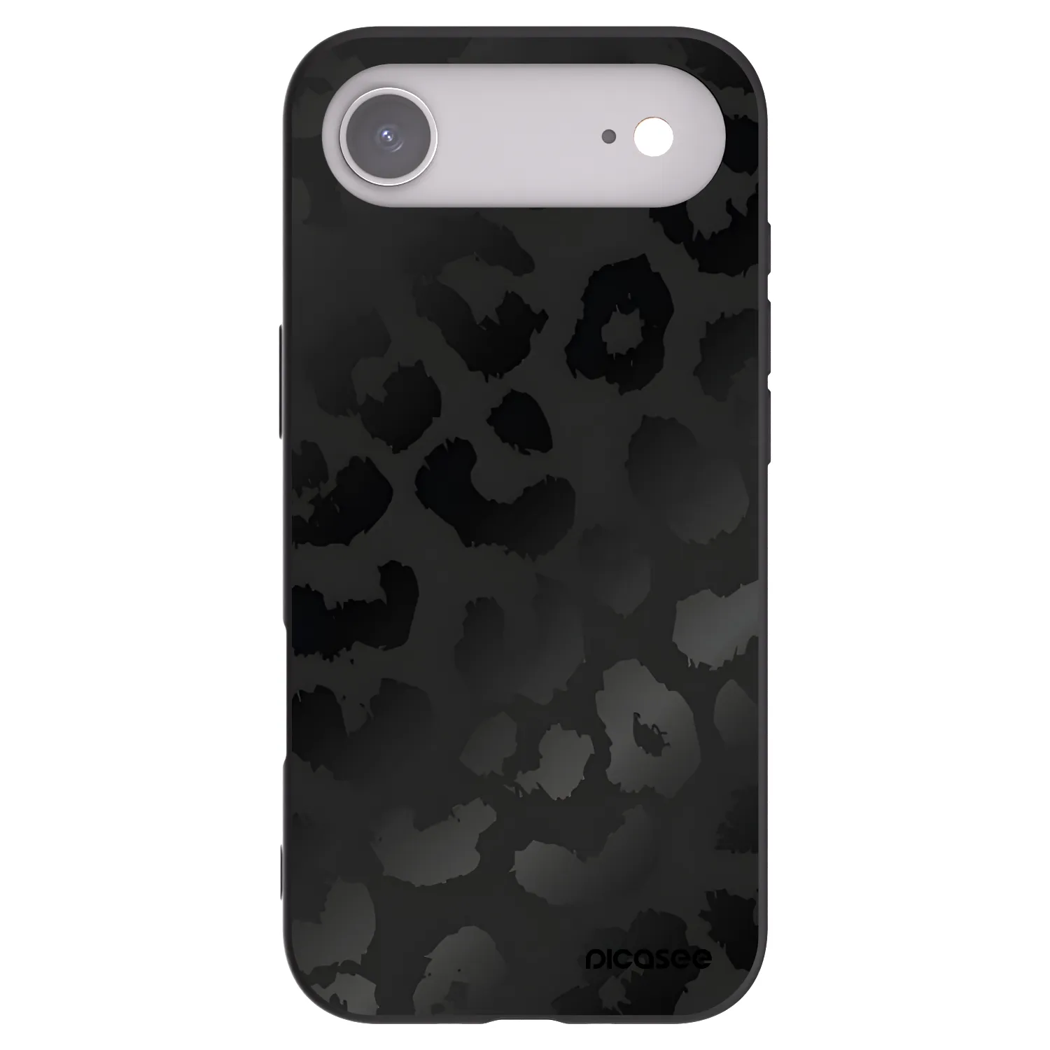 Picasee husă neagră din silicon pentru Apple iPhone Air - Midnight Leopard