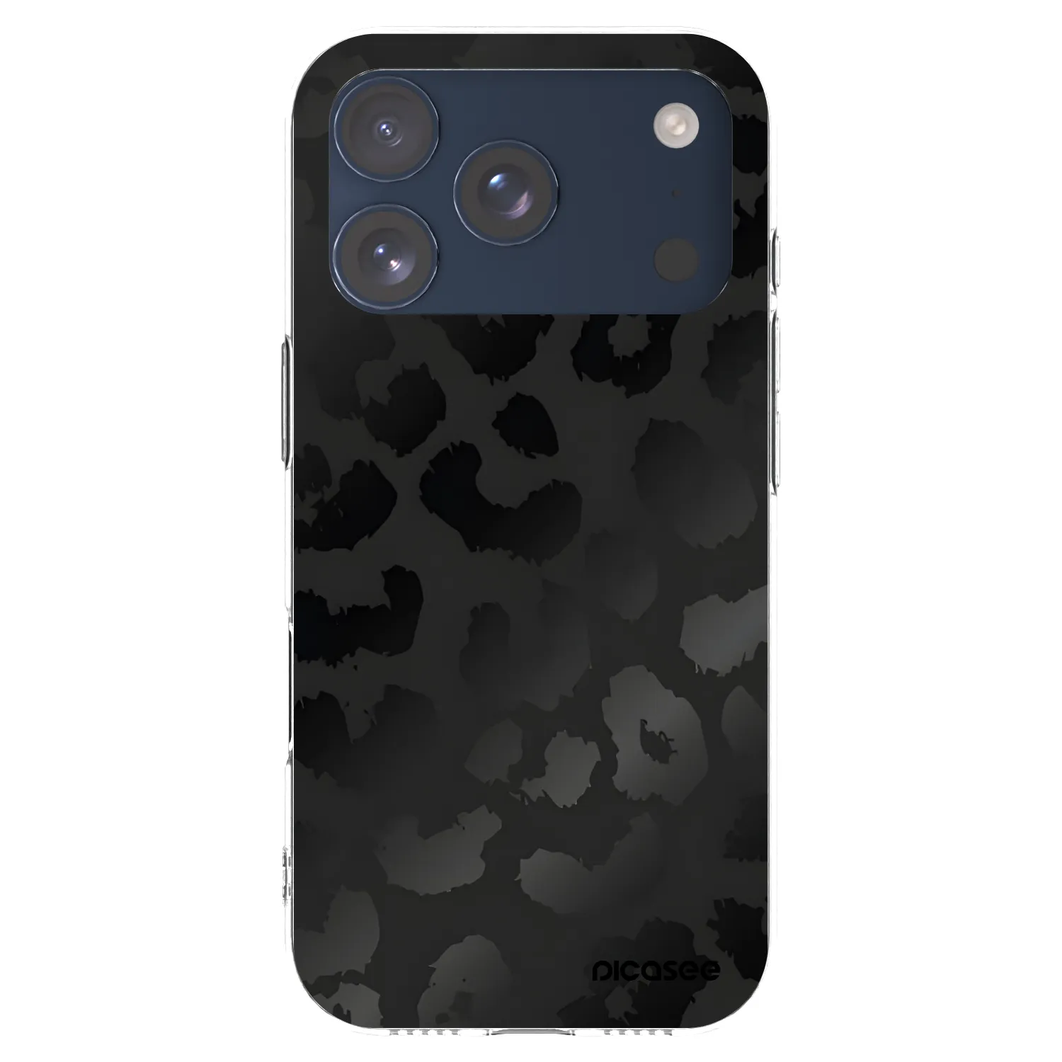 Picasee husă transparentă din silicon pentru Apple iPhone 17 Pro - Midnight Leopard