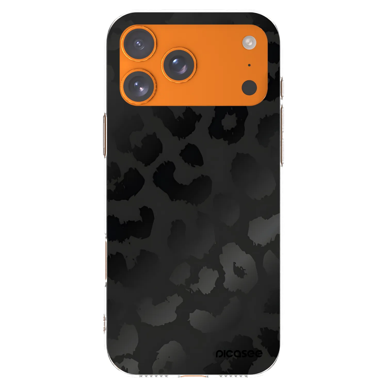 Picasee husă transparentă din silicon pentru Apple iPhone 17 Pro Max - Midnight Leopard