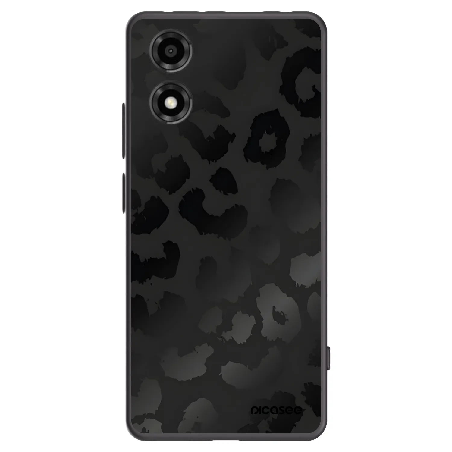 Picasee husă neagră din silicon pentru Motorola Moto E14 - Midnight Leopard