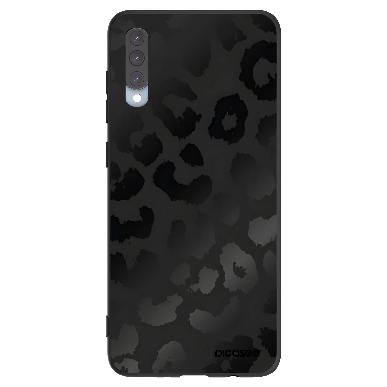 Picasee husă neagră din silicon pentru Samsung Galaxy A70 A705F - Midnight Leopard