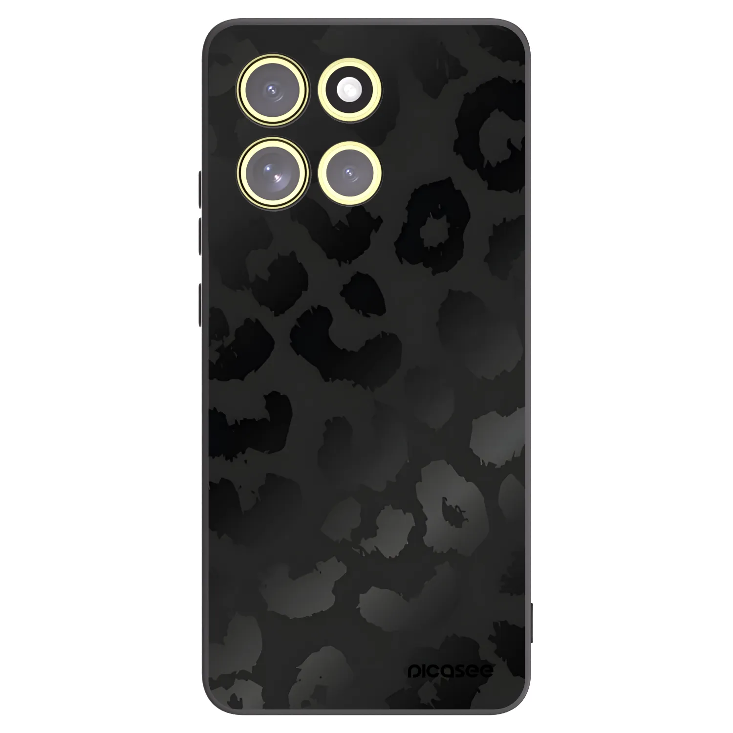 Picasee husă neagră din silicon pentru Motorola Moto G86 5G - Midnight Leopard