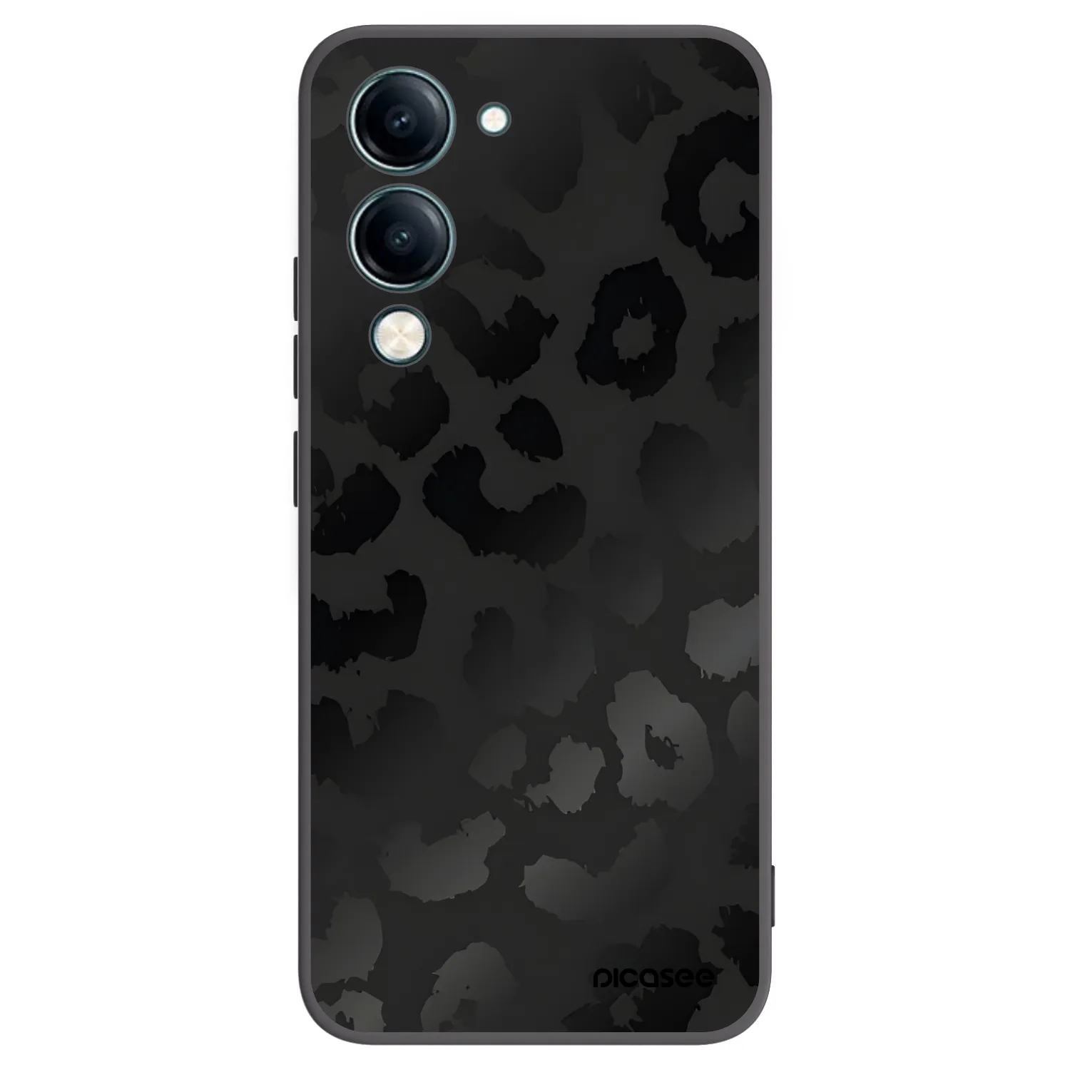 Picasee husă neagră din silicon pentru Vivo Y29s 5G - Midnight Leopard