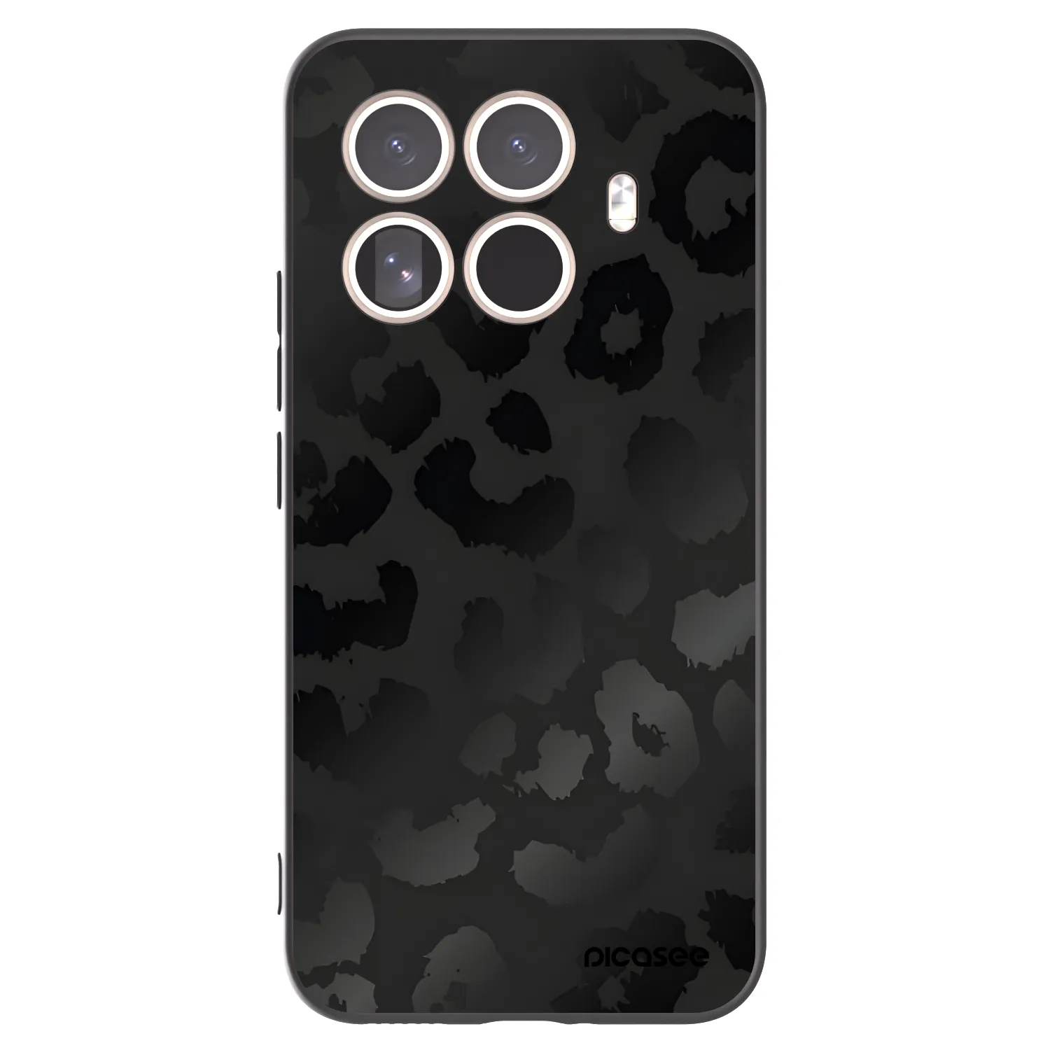 Picasee husă neagră din silicon pentru Xiaomi 15T Pro - Midnight Leopard