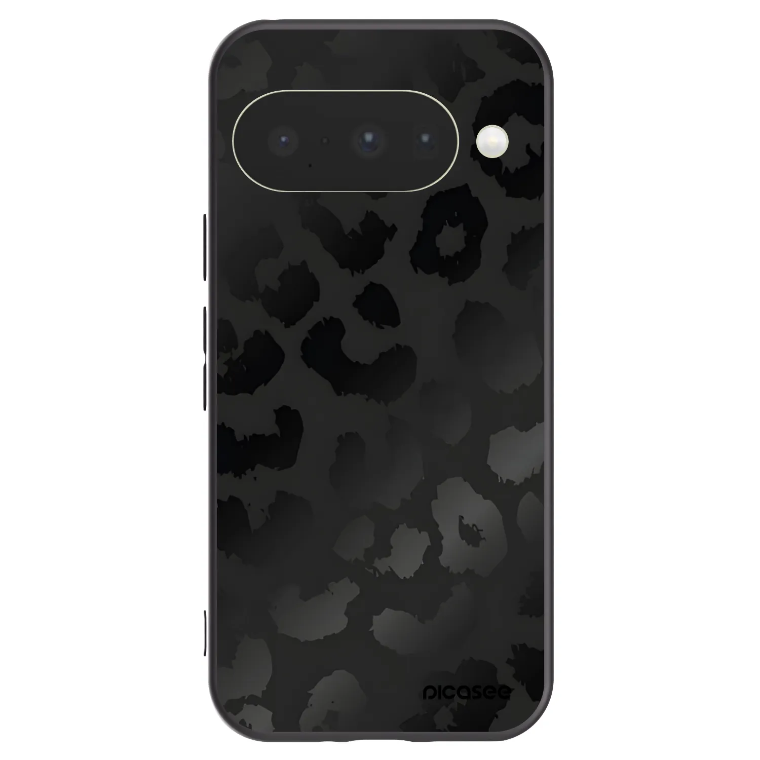 Picasee husă neagră din silicon pentru Google Pixel 10 - Midnight Leopard
