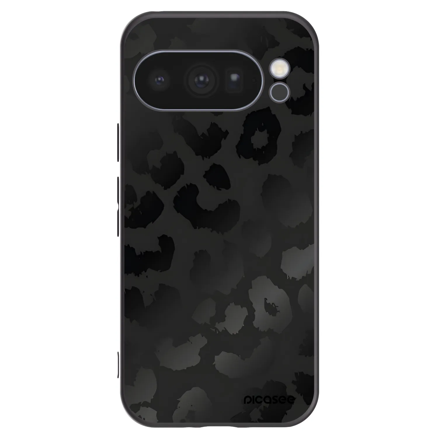 Picasee husă neagră din silicon pentru Google Pixel 10 Pro - Midnight Leopard