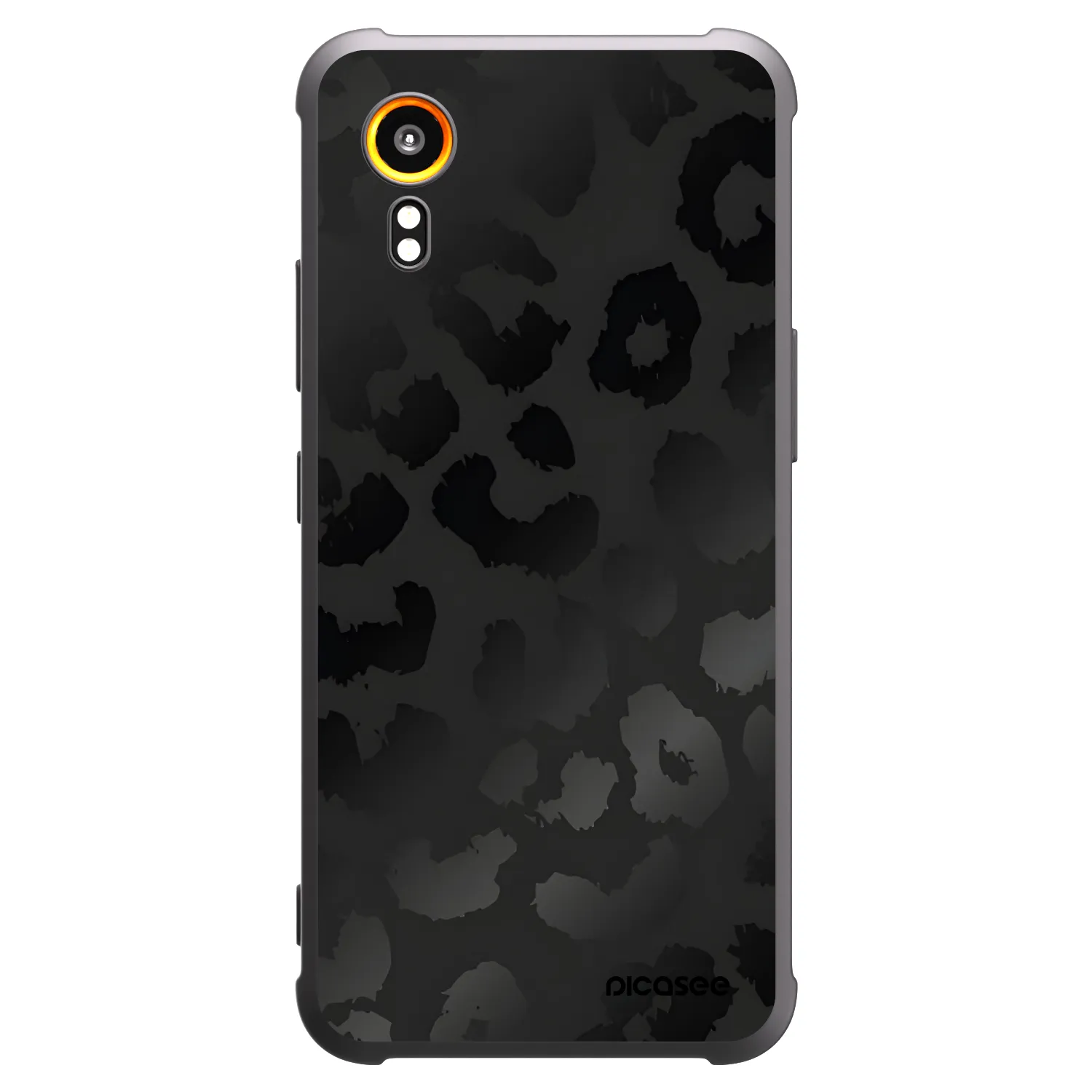 Picasee husă neagră din silicon pentru Samsung Galaxy Xcover 7 - Midnight Leopard