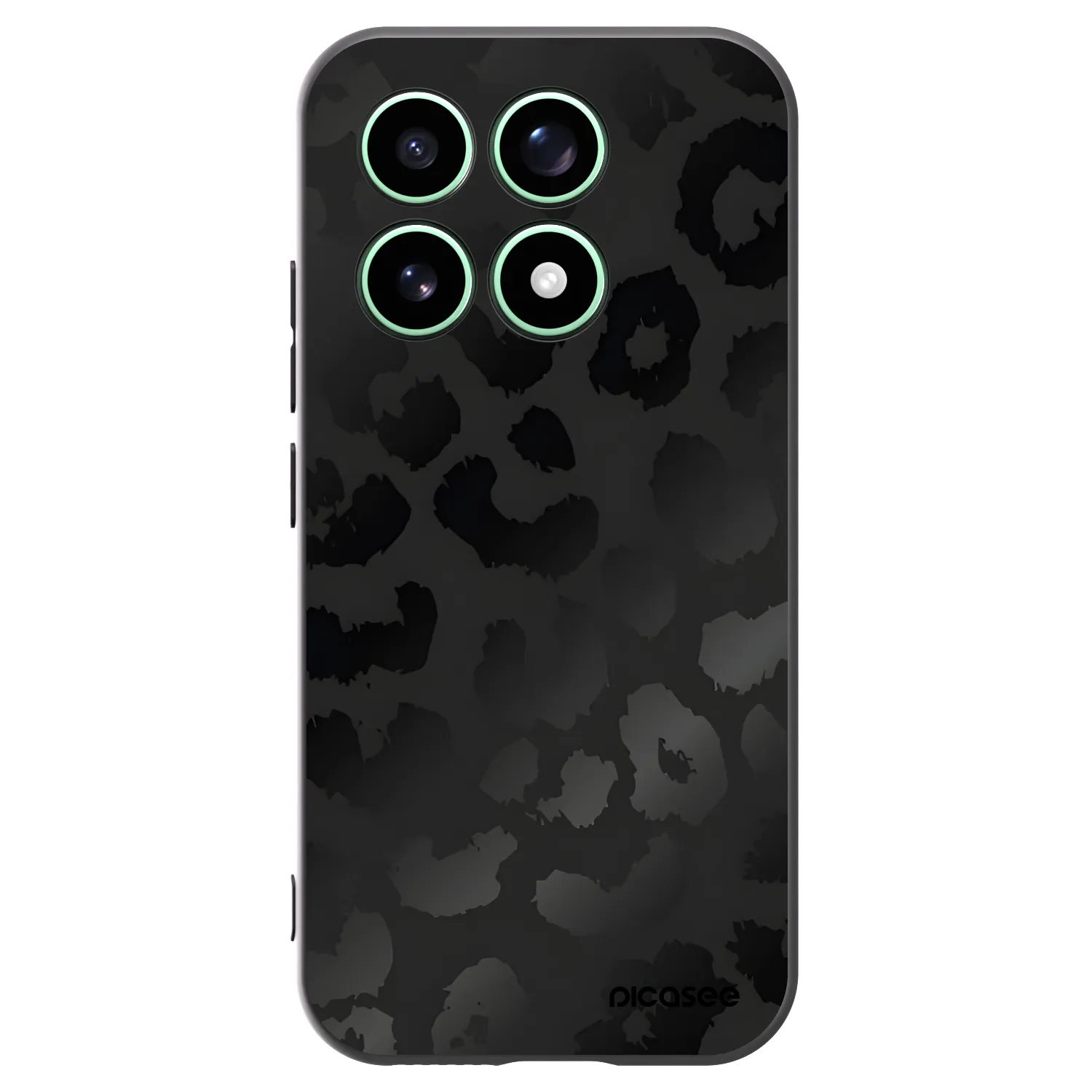 Picasee husă neagră din silicon pentru Xiaomi 17 - Midnight Leopard