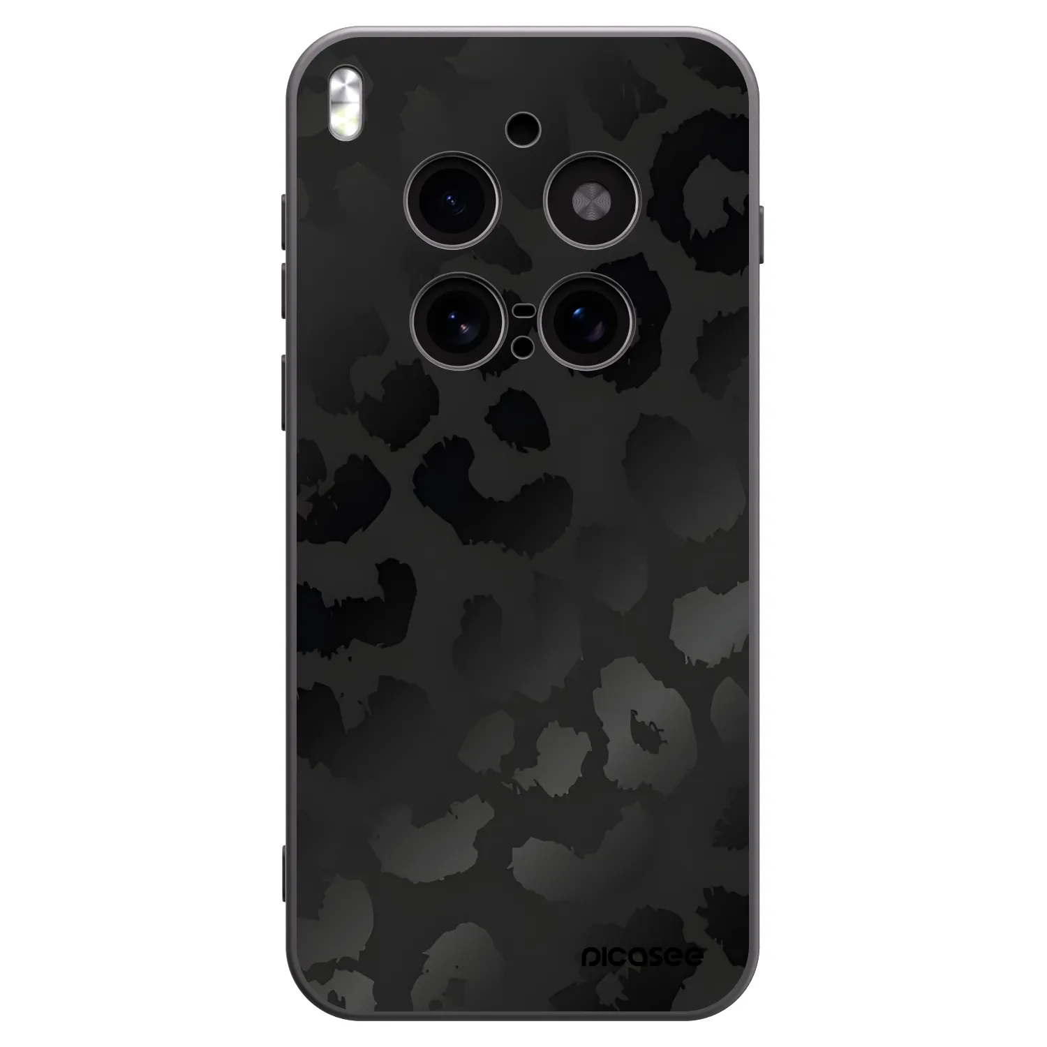 Picasee husă neagră din silicon pentru Vivo X300 Pro - Midnight Leopard