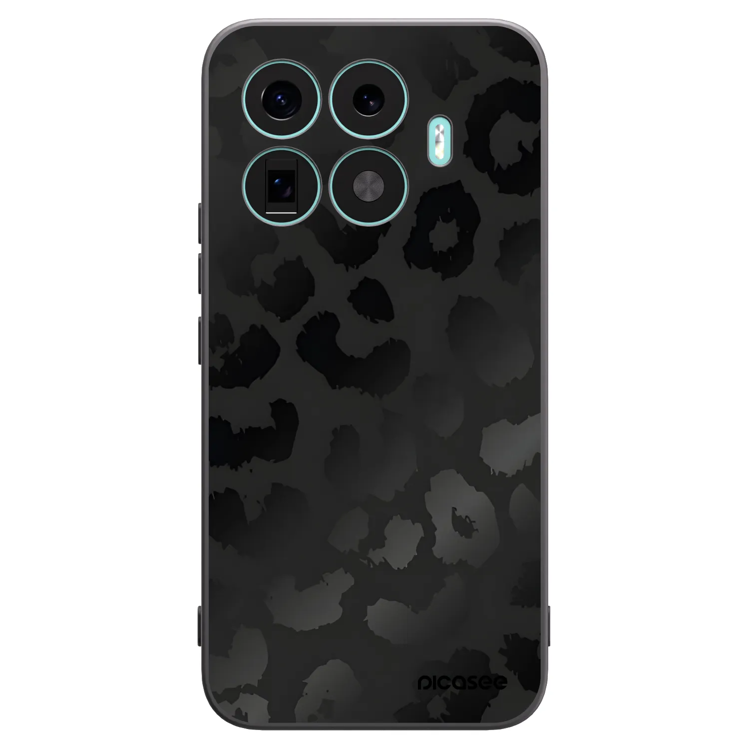 Picasee husă neagră din silicon pentru Xiaomi 17T Pro - Midnight Leopard