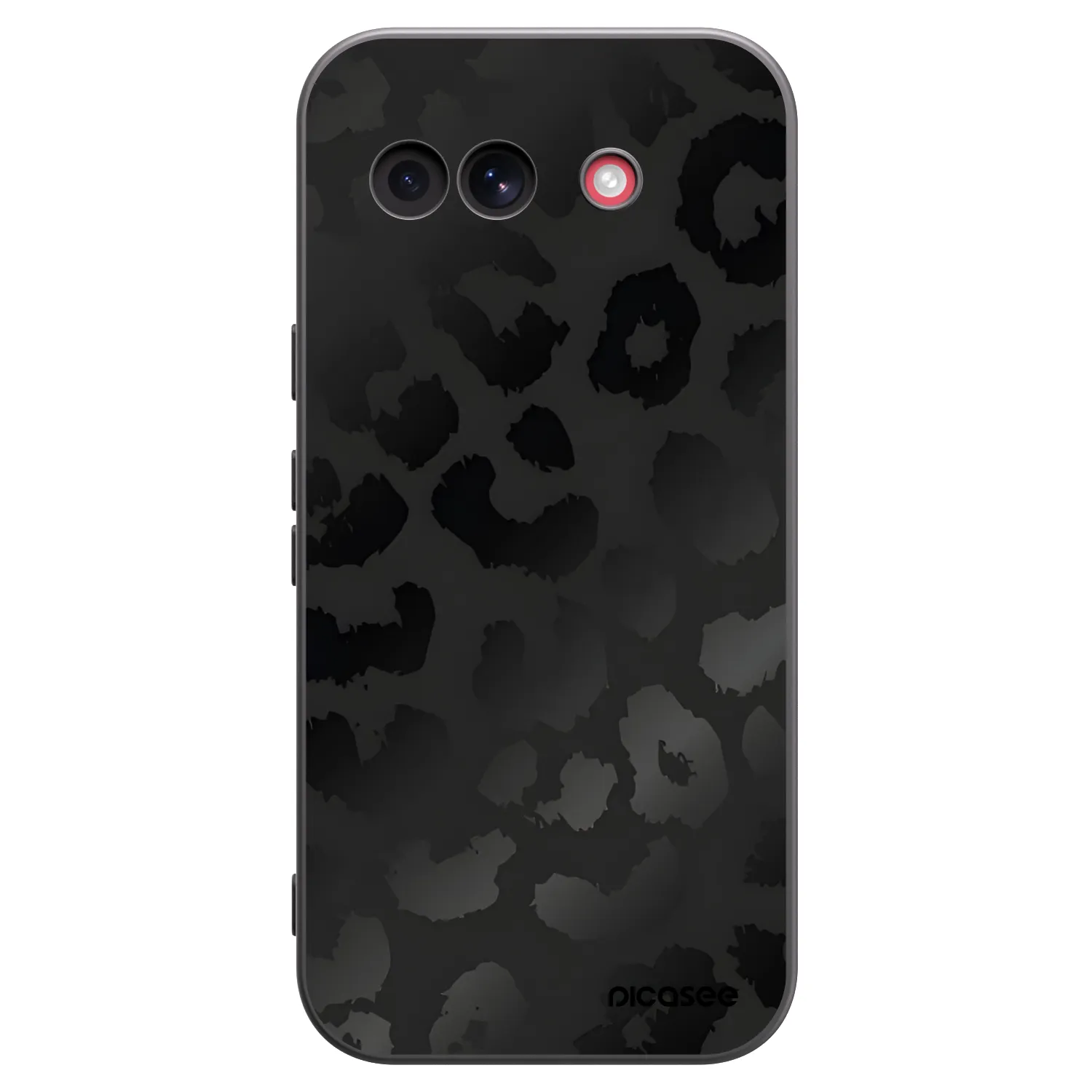 Picasee husă neagră din silicon pentru Google Pixel 10a - Midnight Leopard