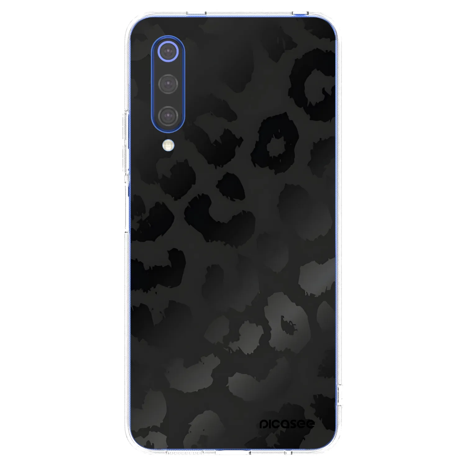 Picasee husă transparentă din silicon pentru Xiaomi Mi 9 SE - Midnight Leopard