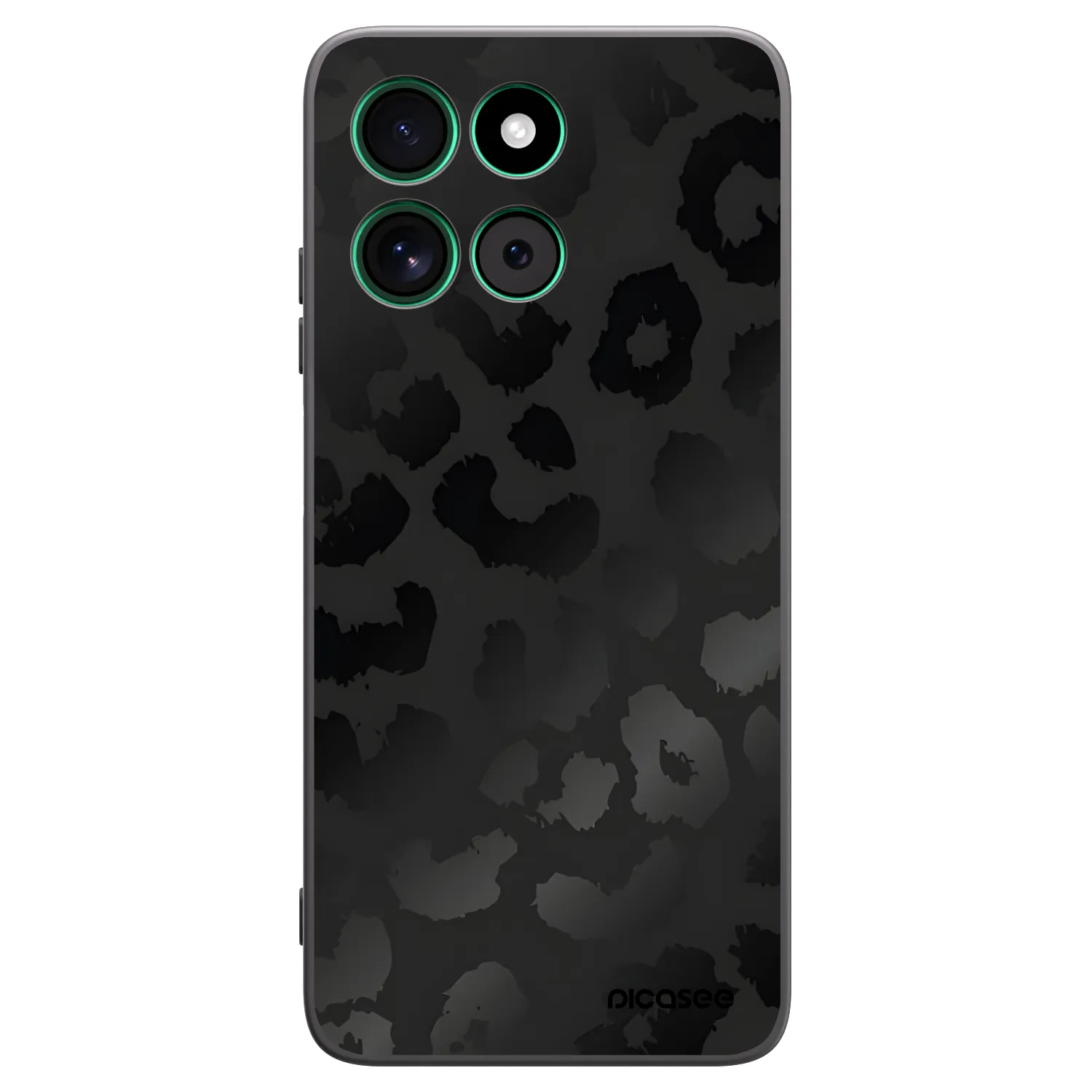 Picasee husă neagră din silicon pentru Motorola Moto G57 Power - Midnight Leopard
