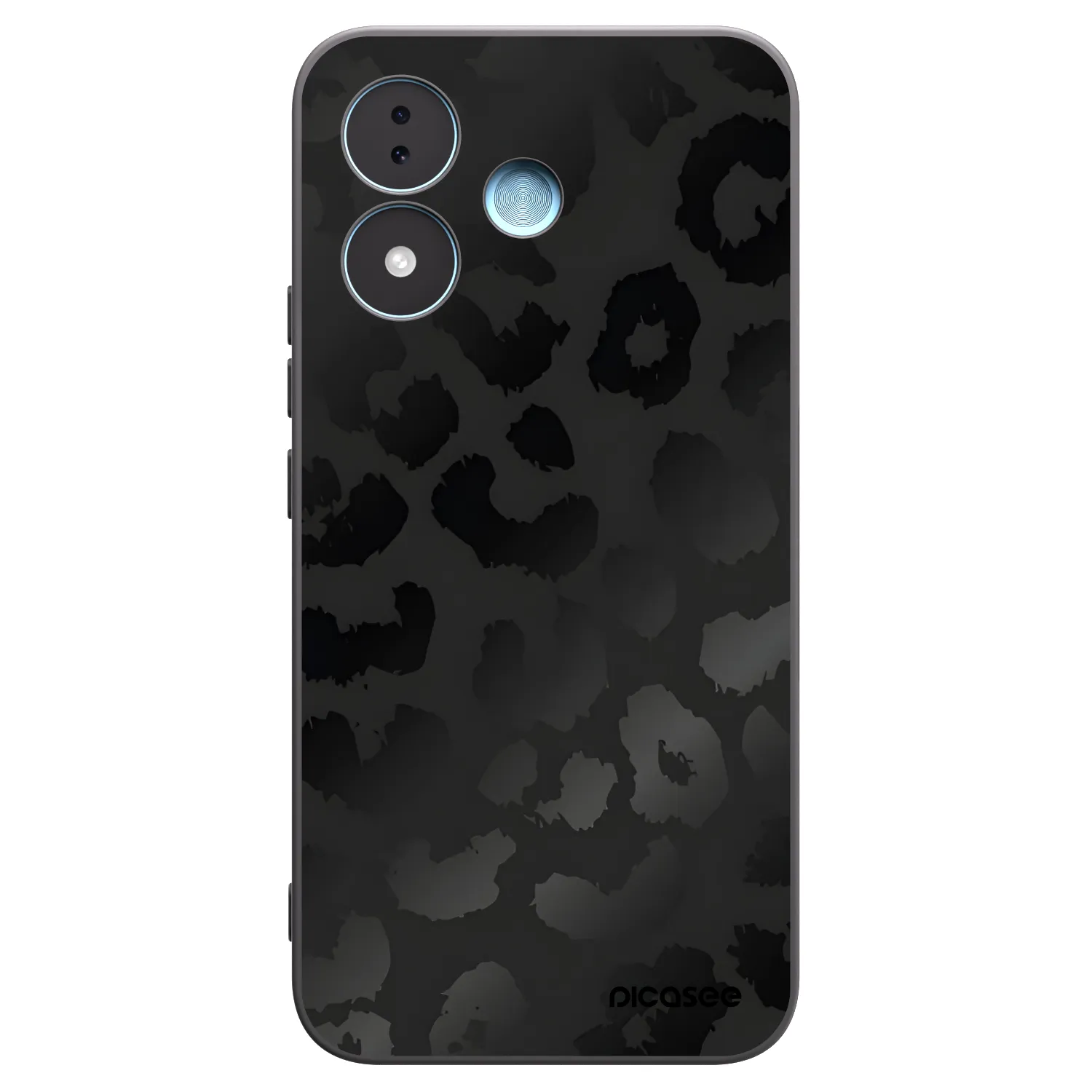 Picasee husă neagră din silicon pentru Xiaomi Redmi Note 17 5G - Midnight Leopard