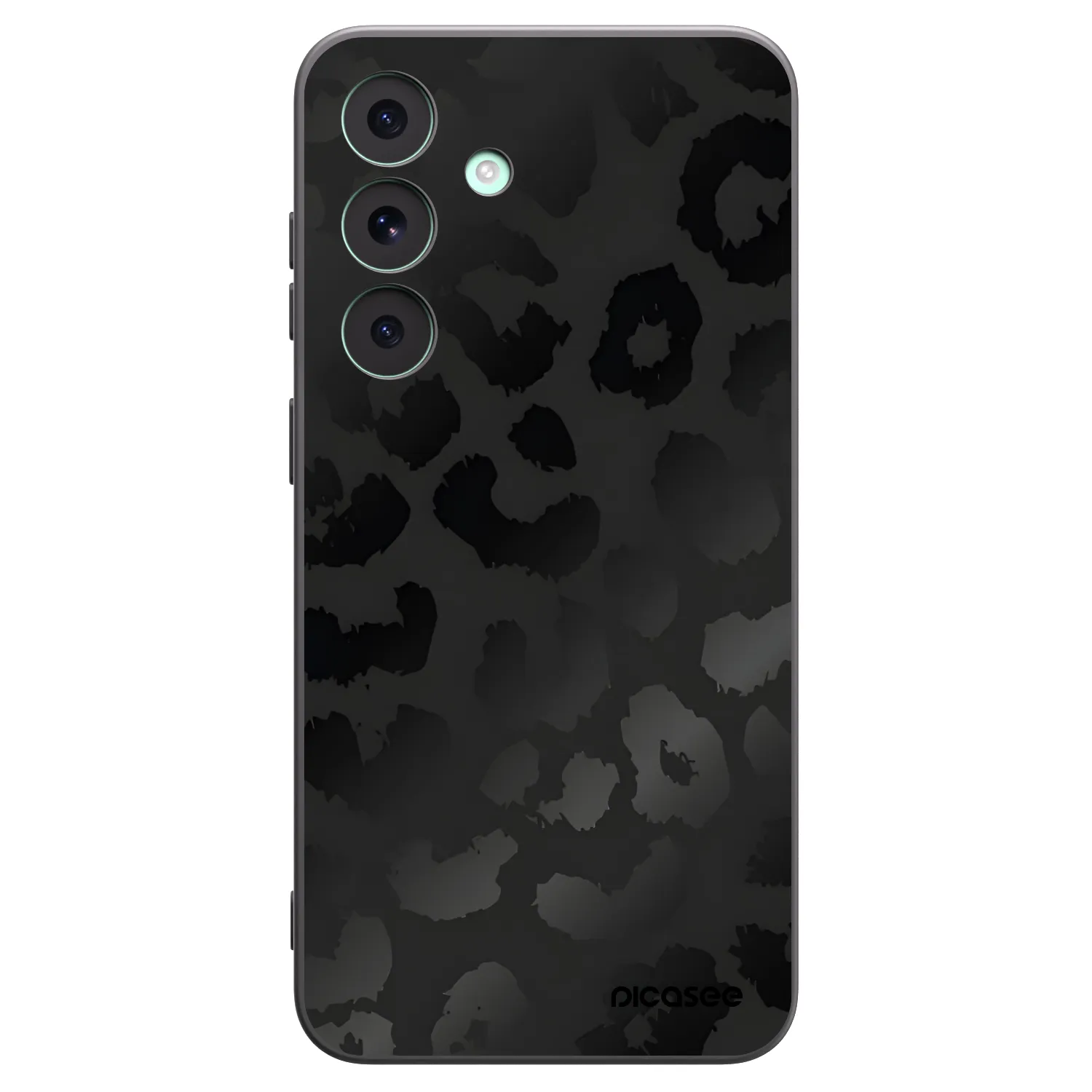Picasee husă neagră din silicon pentru Samsung Galaxy S26 FE - Midnight Leopard