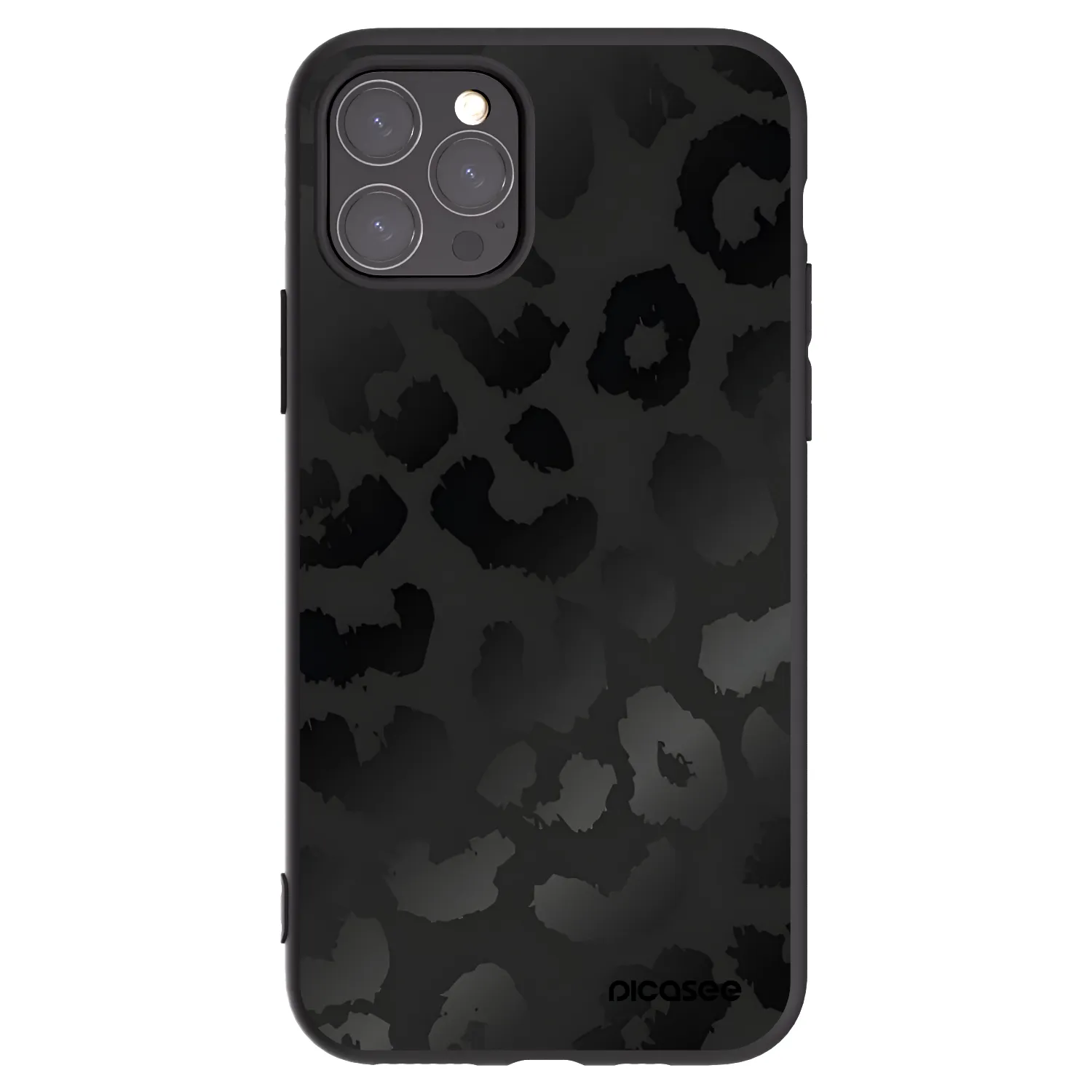 Picasee husă neagră din silicon pentru Apple iPhone 11 Pro - Midnight Leopard