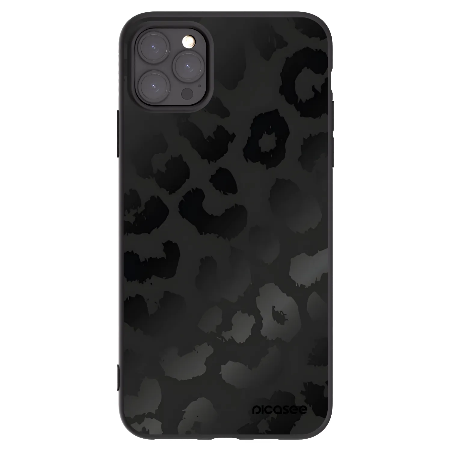 Picasee husă neagră din silicon pentru Apple iPhone 11 Pro Max - Midnight Leopard