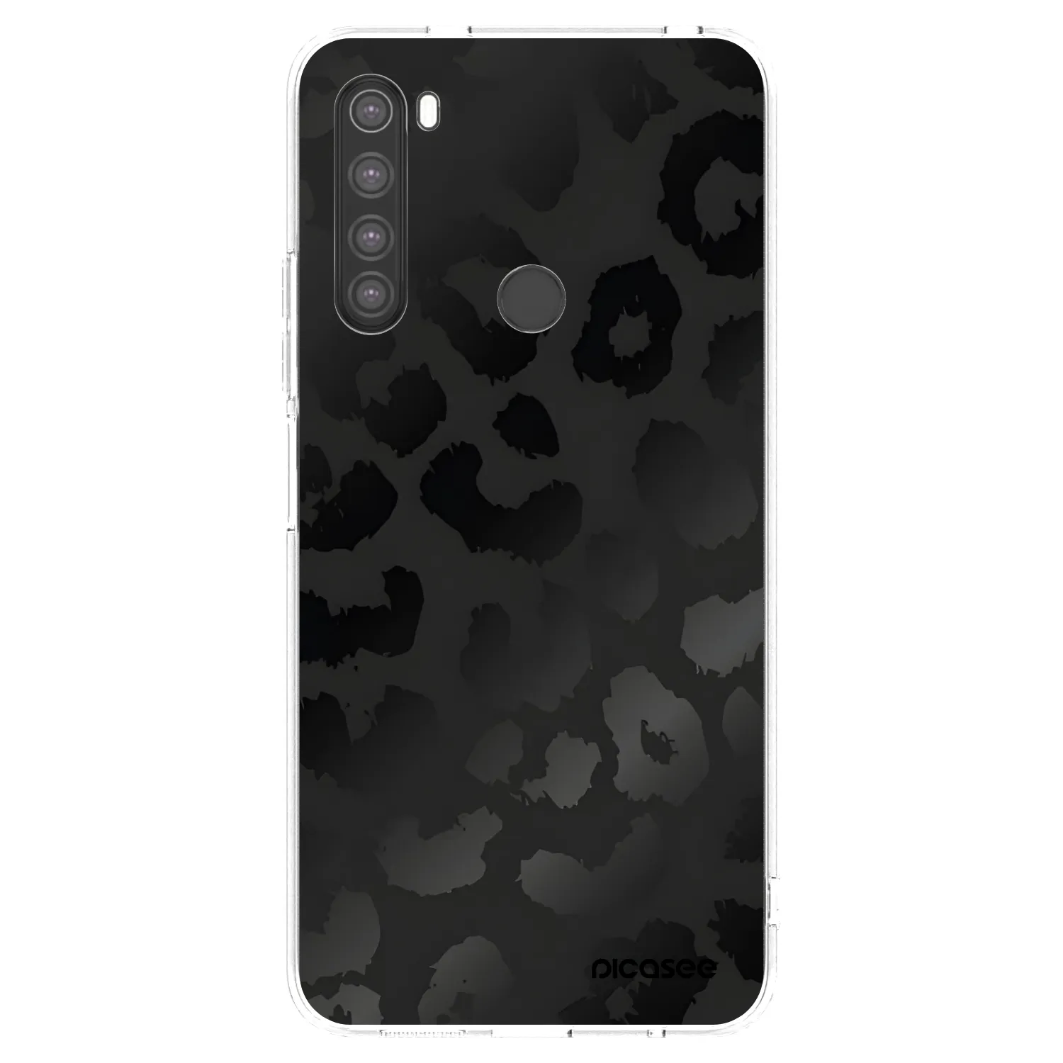 Picasee husă transparentă din silicon pentru Xiaomi Redmi Note 8 - Midnight Leopard